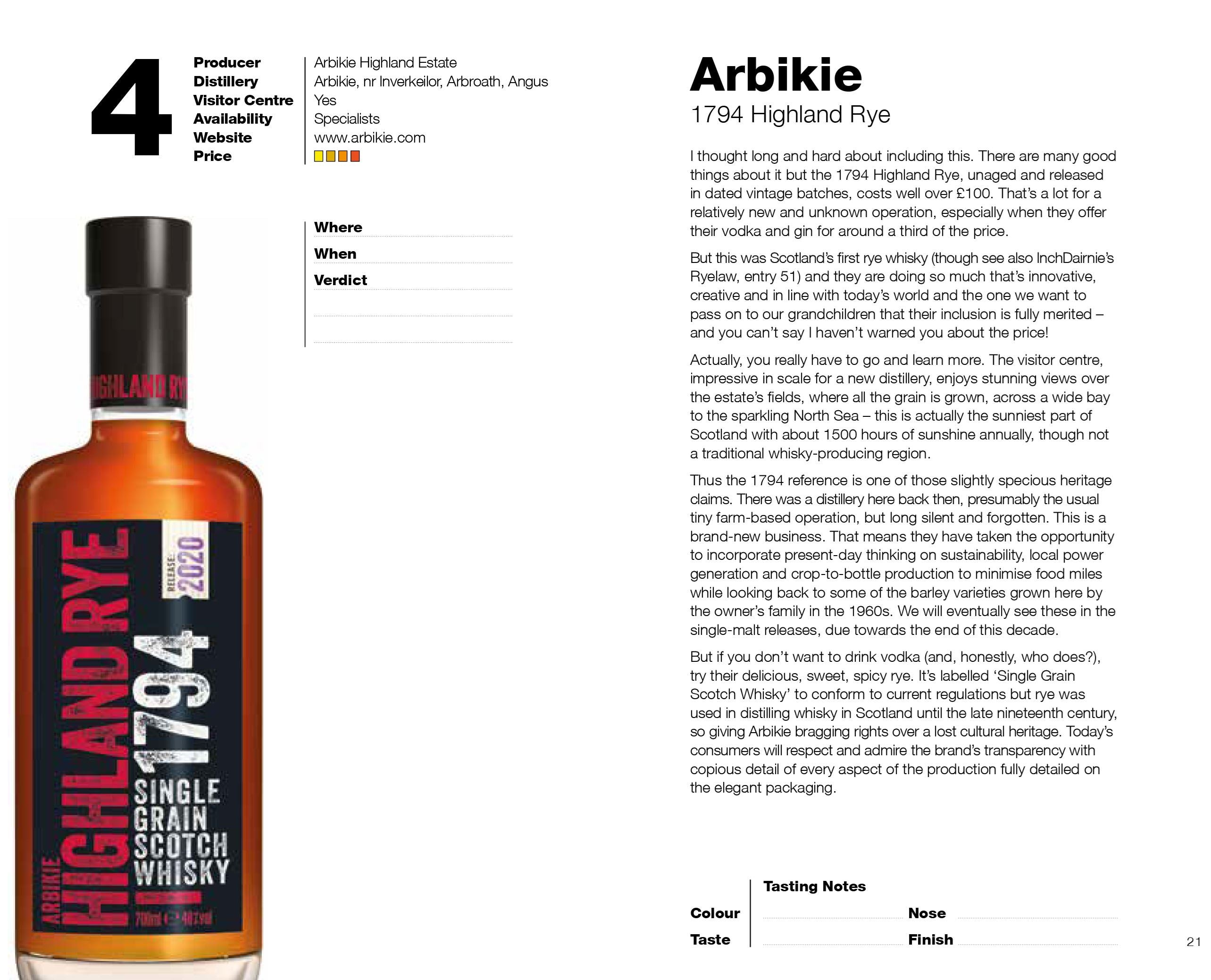 101 Whiskies To Try Before You Die - Book