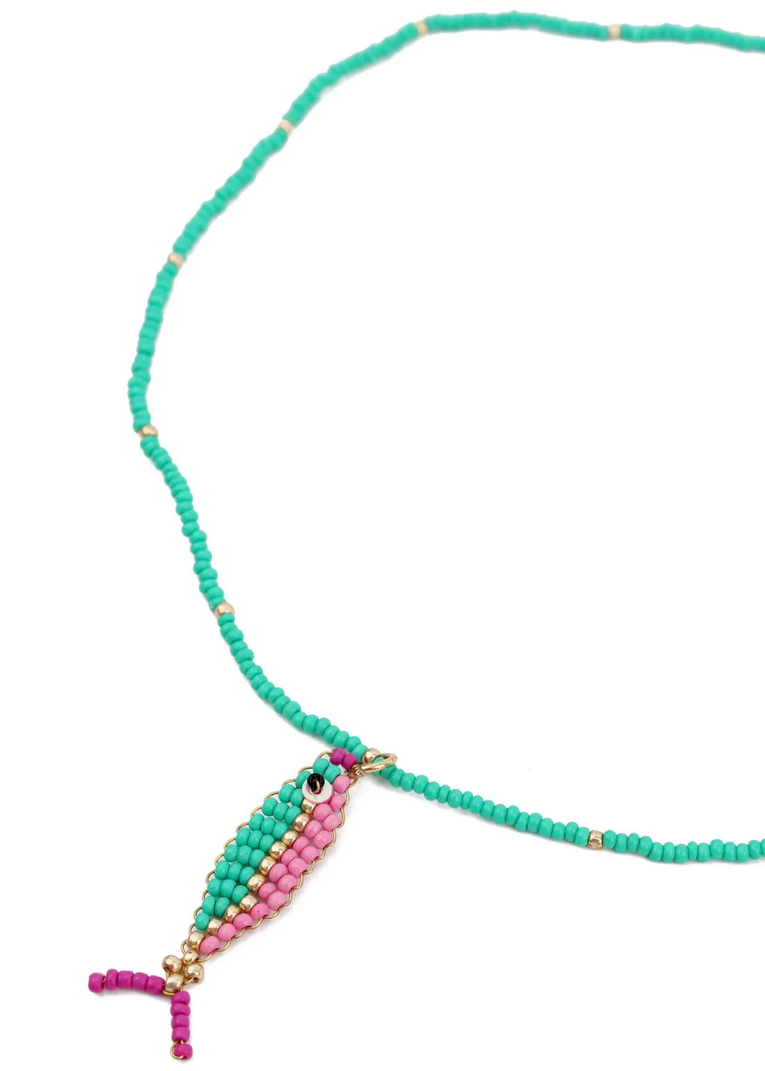 Beaded Fish Necklace