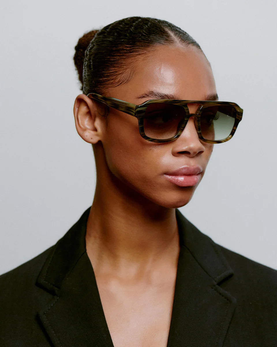 A.Kjaerbede - Kaya Sunglasses - Striped Horn