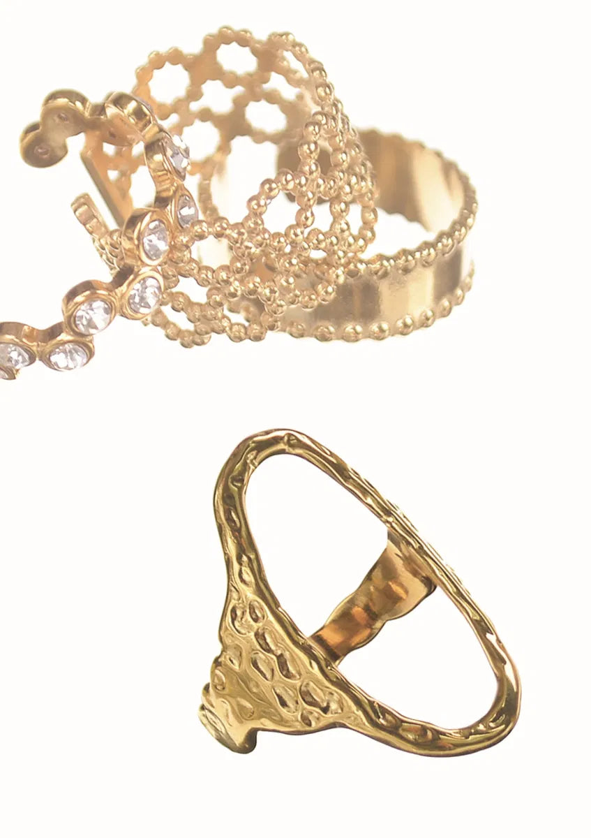 Oval Frame Adjustable Ring