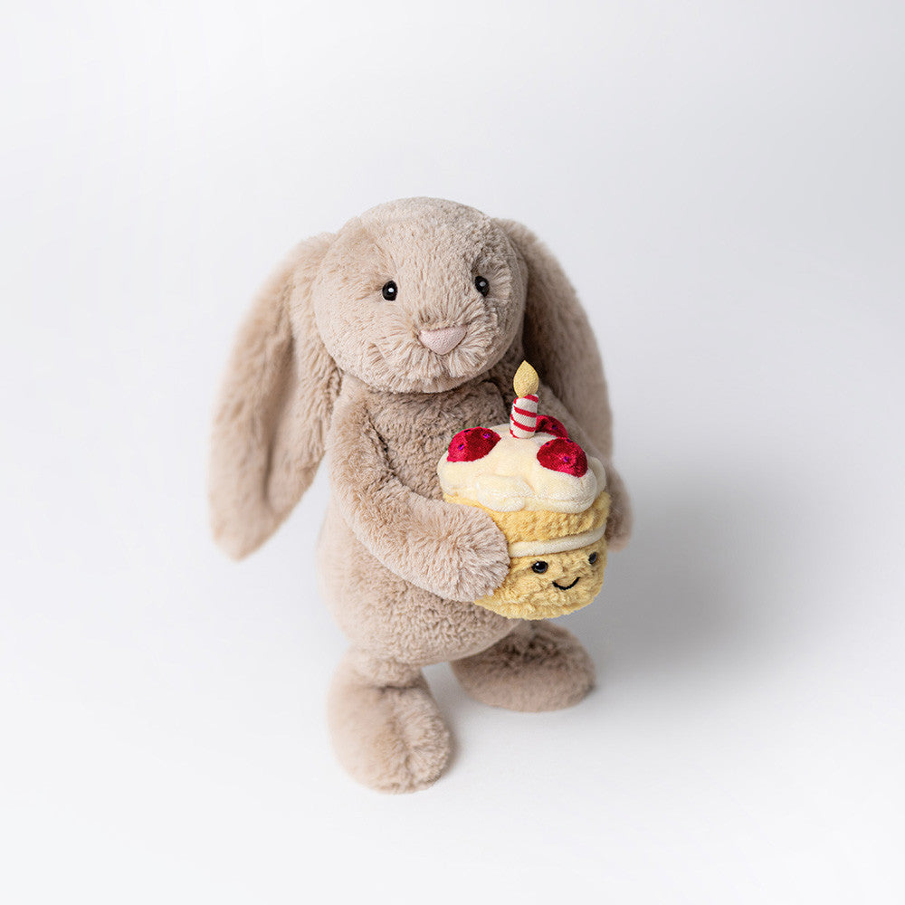 Jellycat - Bashful Beige Bunny Birthday Cake - Original