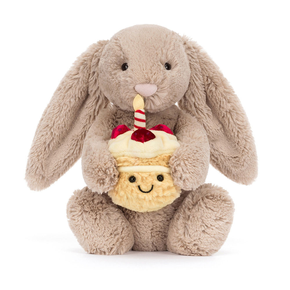 Jellycat - Bashful Beige Bunny Birthday Cake - Original