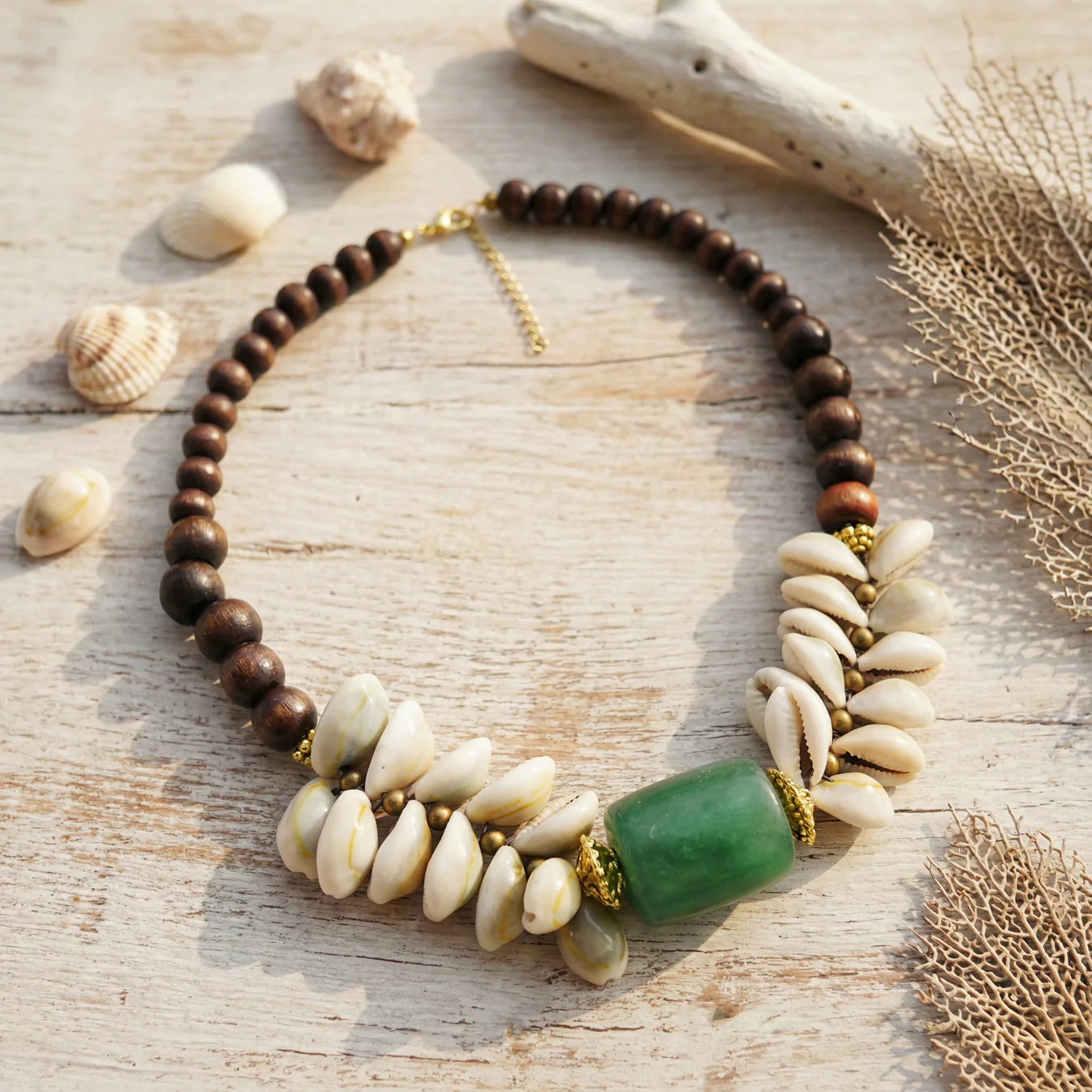 Cowrie Statement Necklace