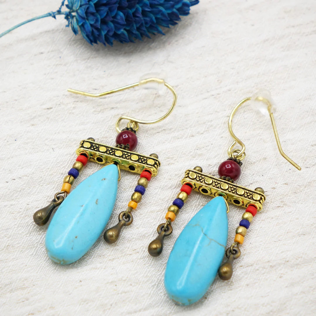 Boho Turquoise Earrings