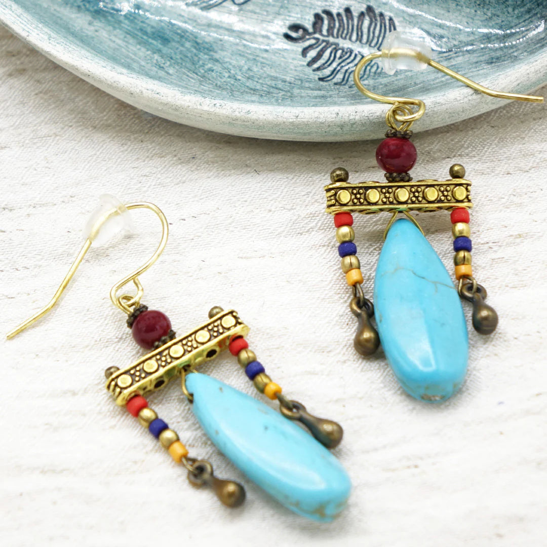 Boho Turquoise Earrings
