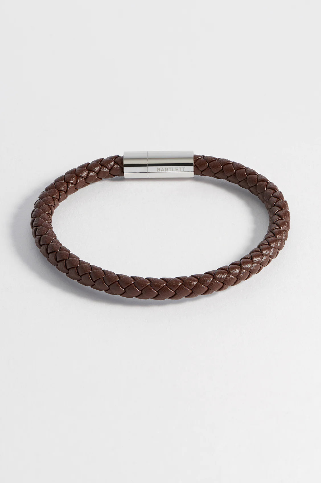 Men's Brown Leather Single Wrap Bracelet