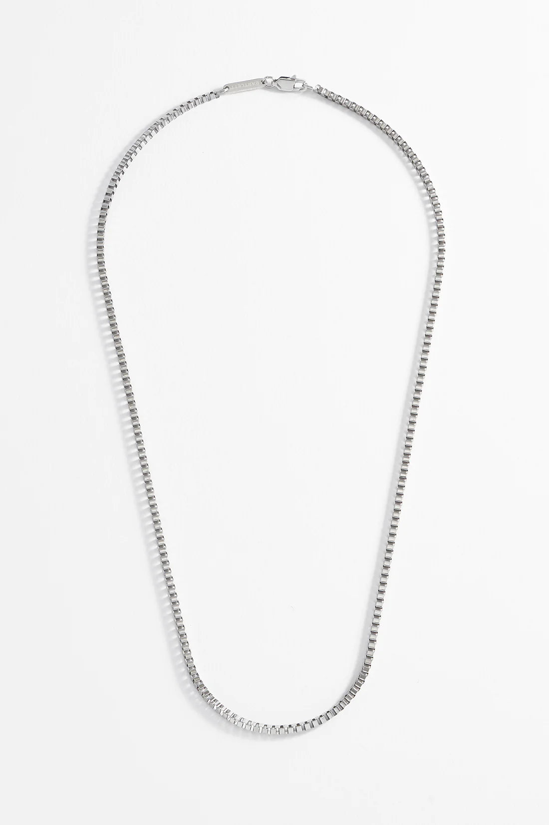 Box Chain Necklace- Steel