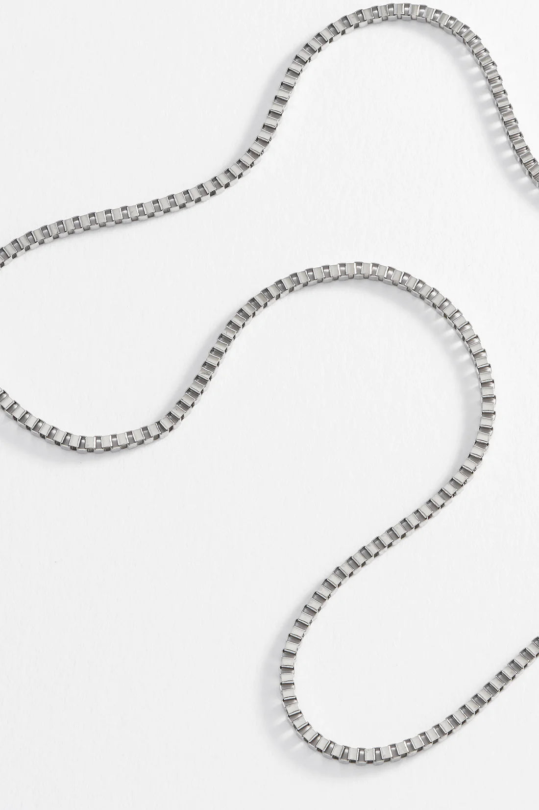 Box Chain Necklace- Steel