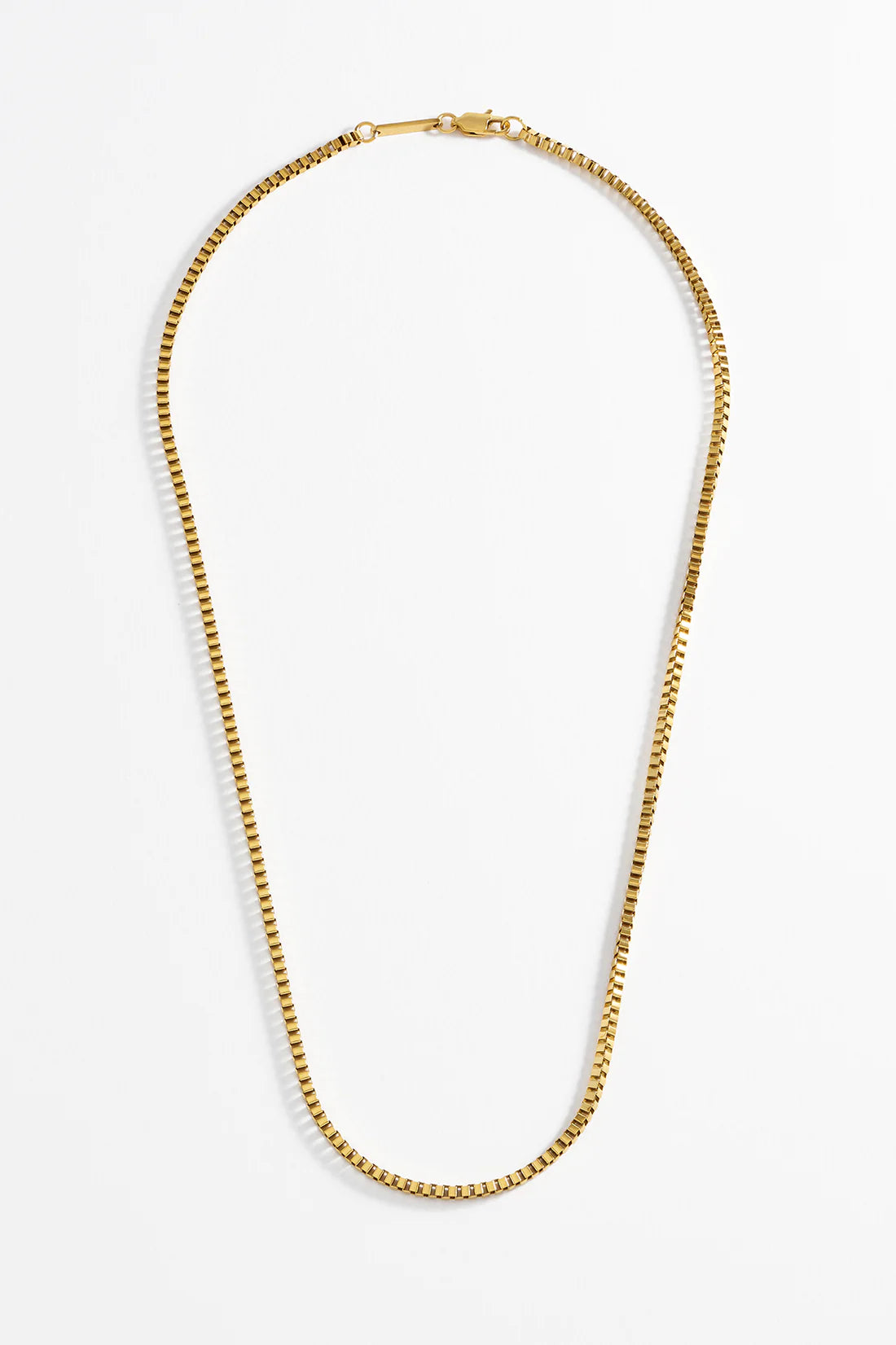 Box Chain Necklace- Gold