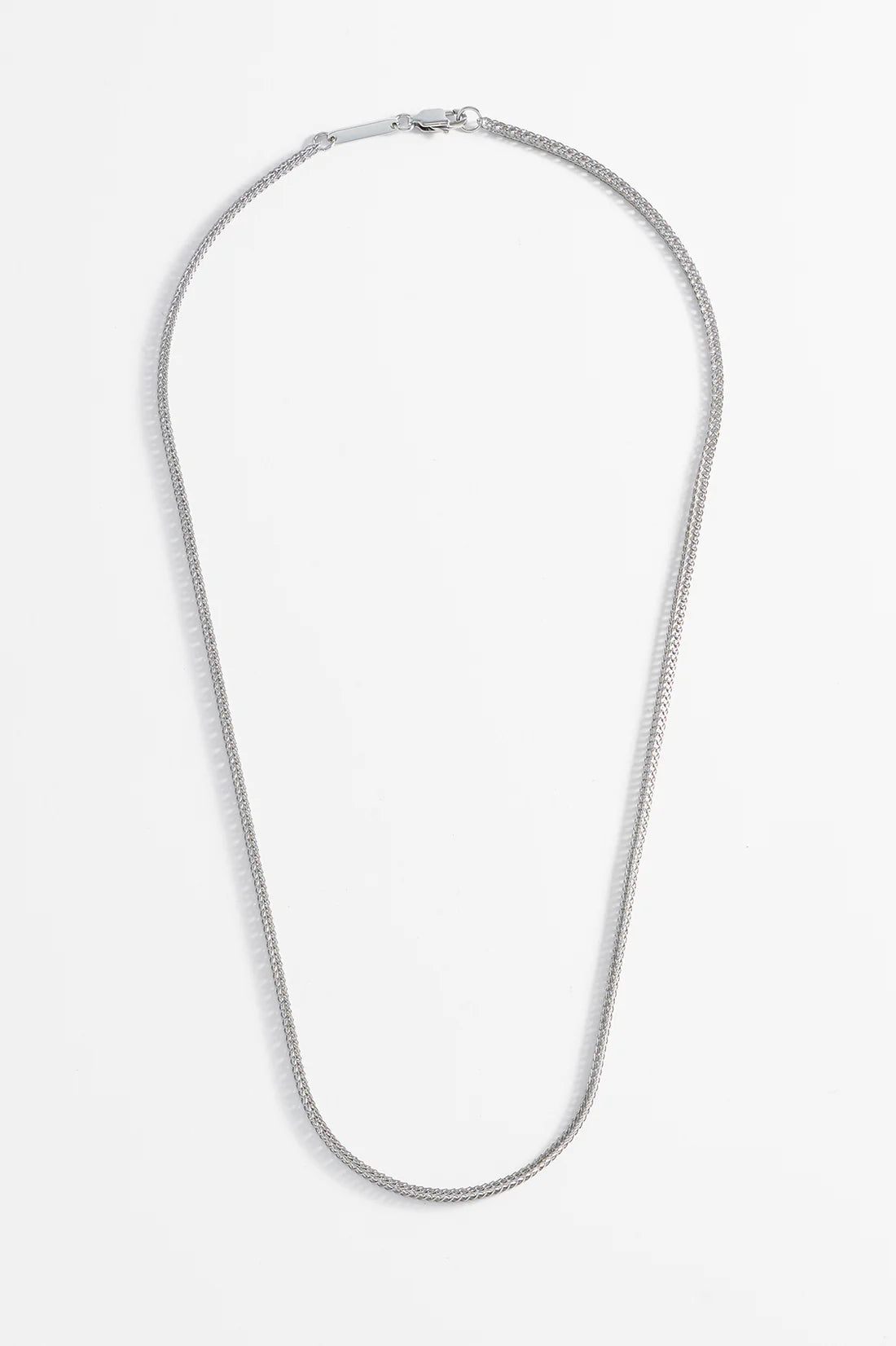 Men's - Fox Tail Chain Necklace - Steel Finish