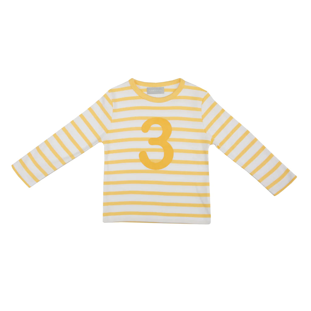 Yellow & White Striped Top - Number 3