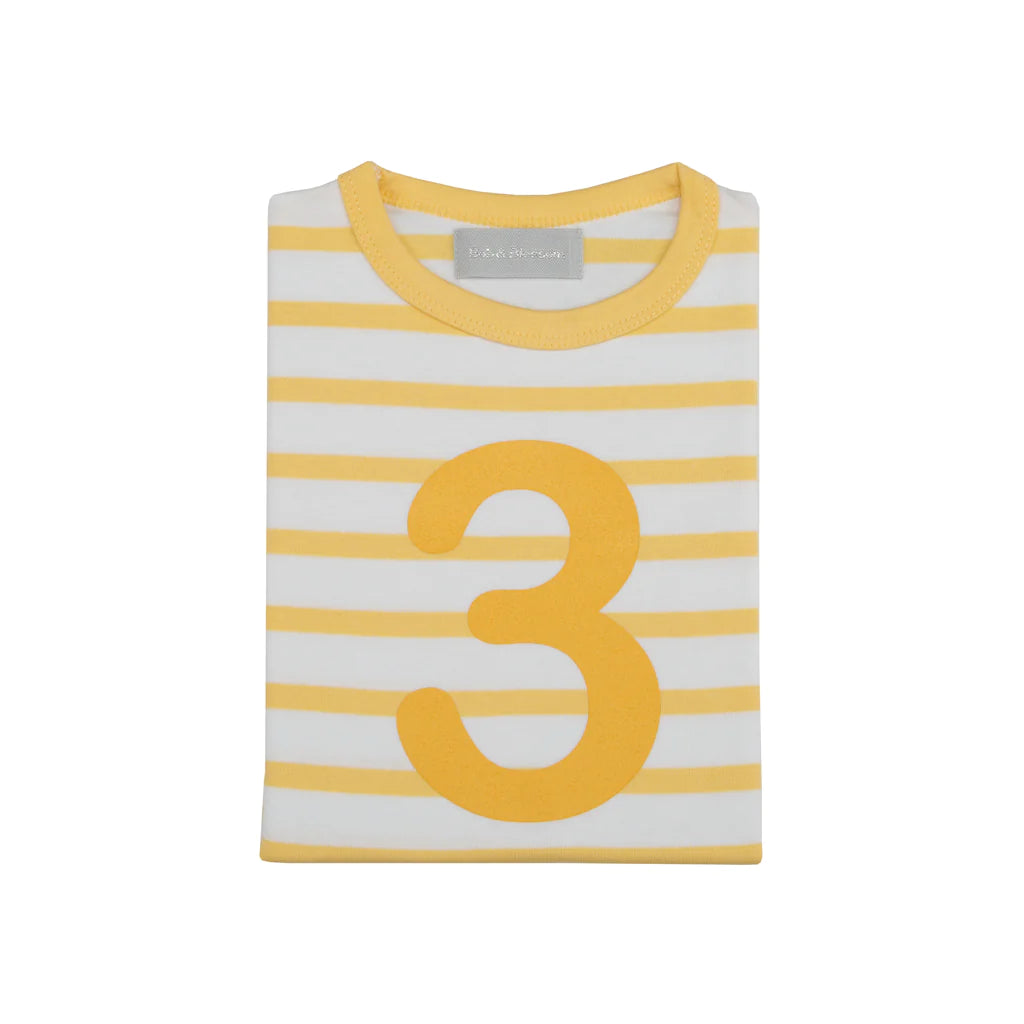 Yellow & White Striped Top - Number 3