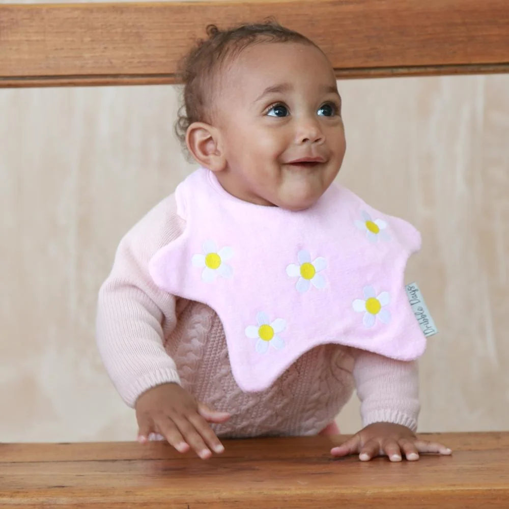 The Pink Daisy Bib