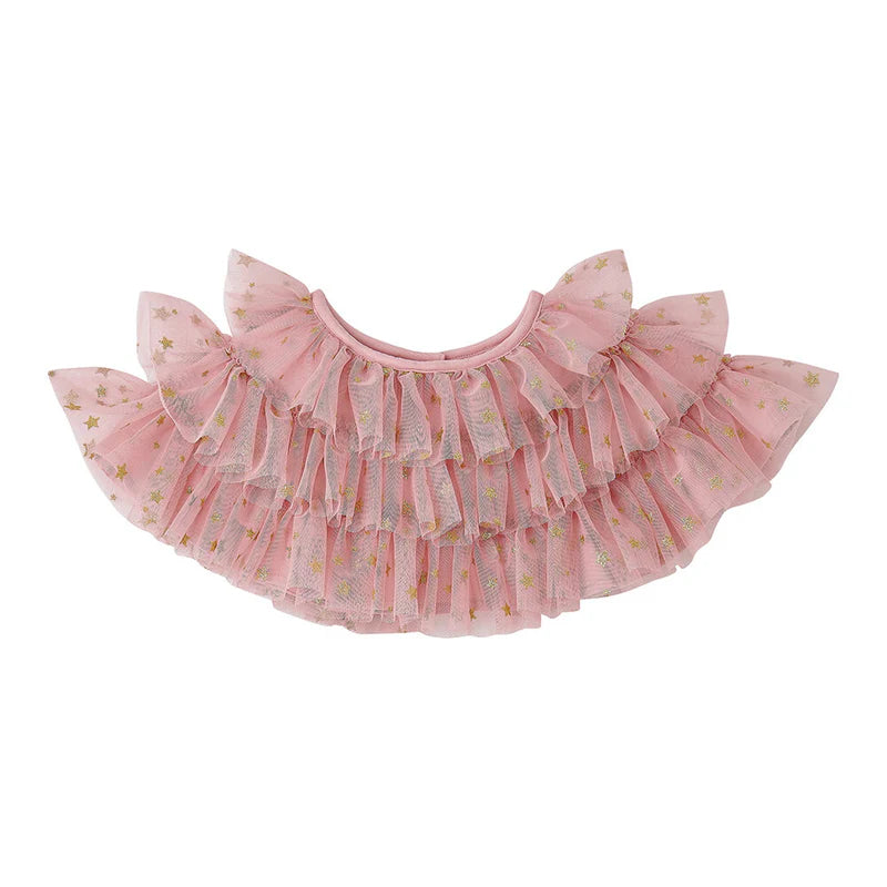 Bob & Blossom - Pink & Gold Glitter Star Cape