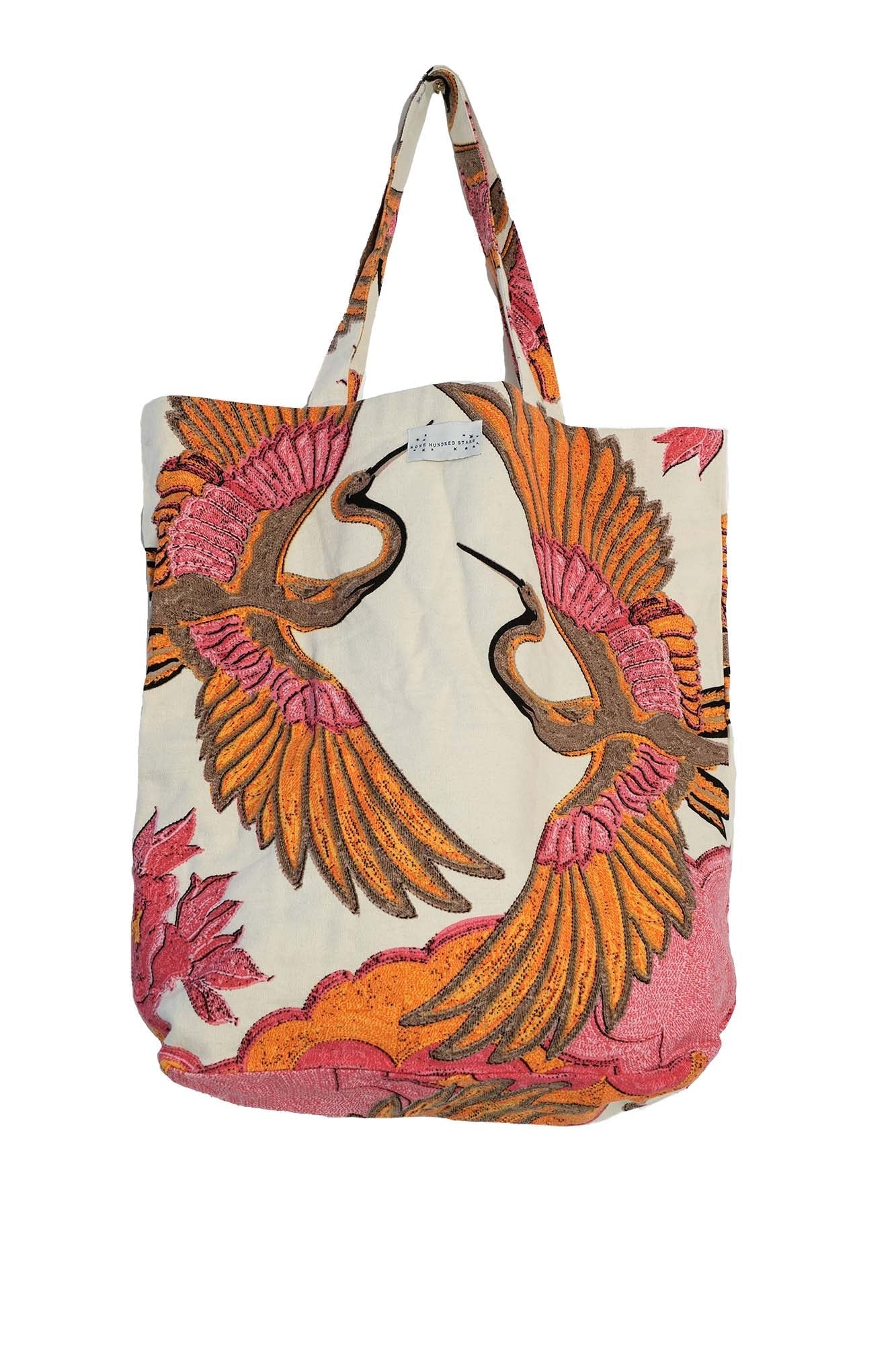 One Hundred Stars - Canvas Bag - Crane Ecru