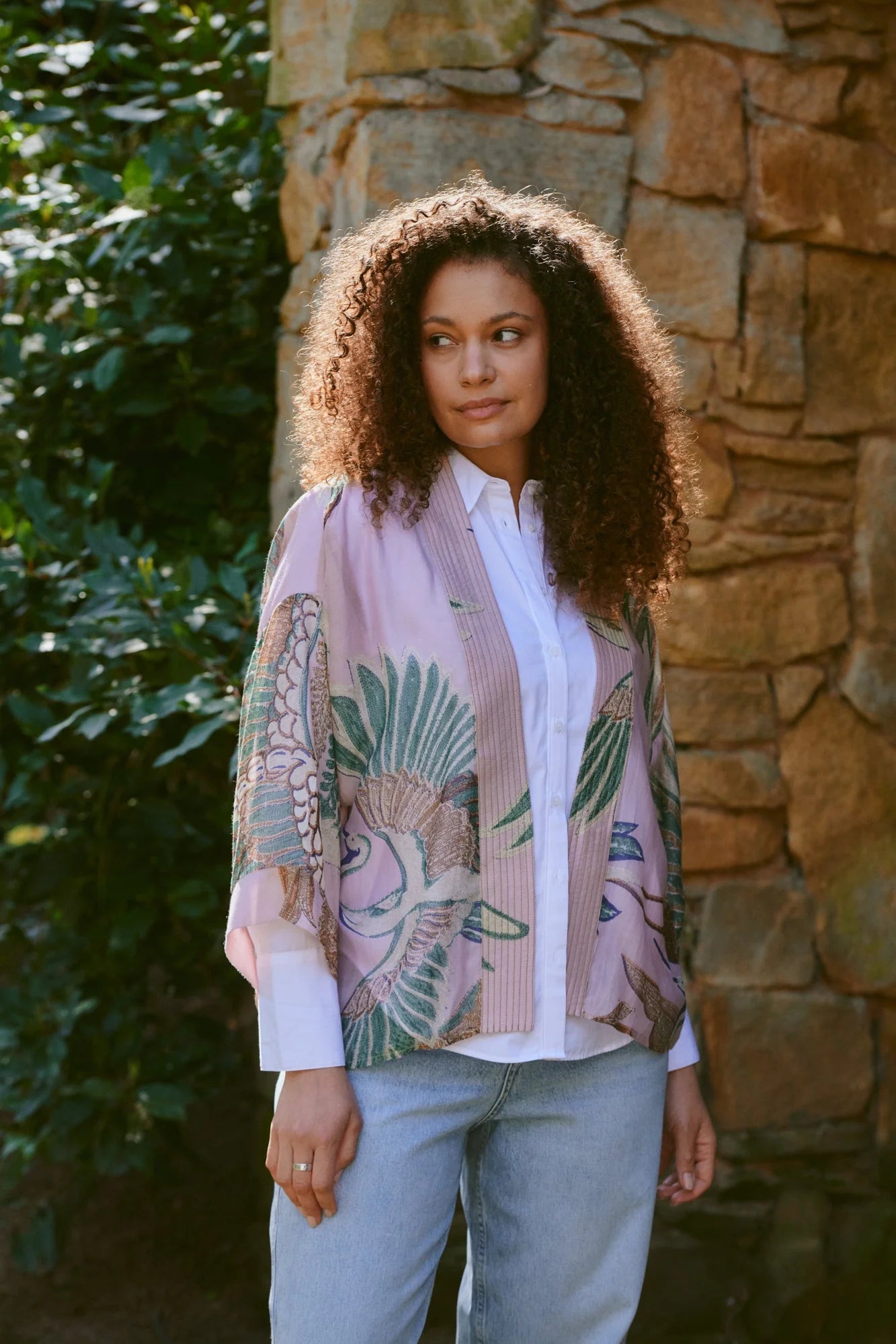 One Hundred Stars - Kimono - Crane Plaster Pink