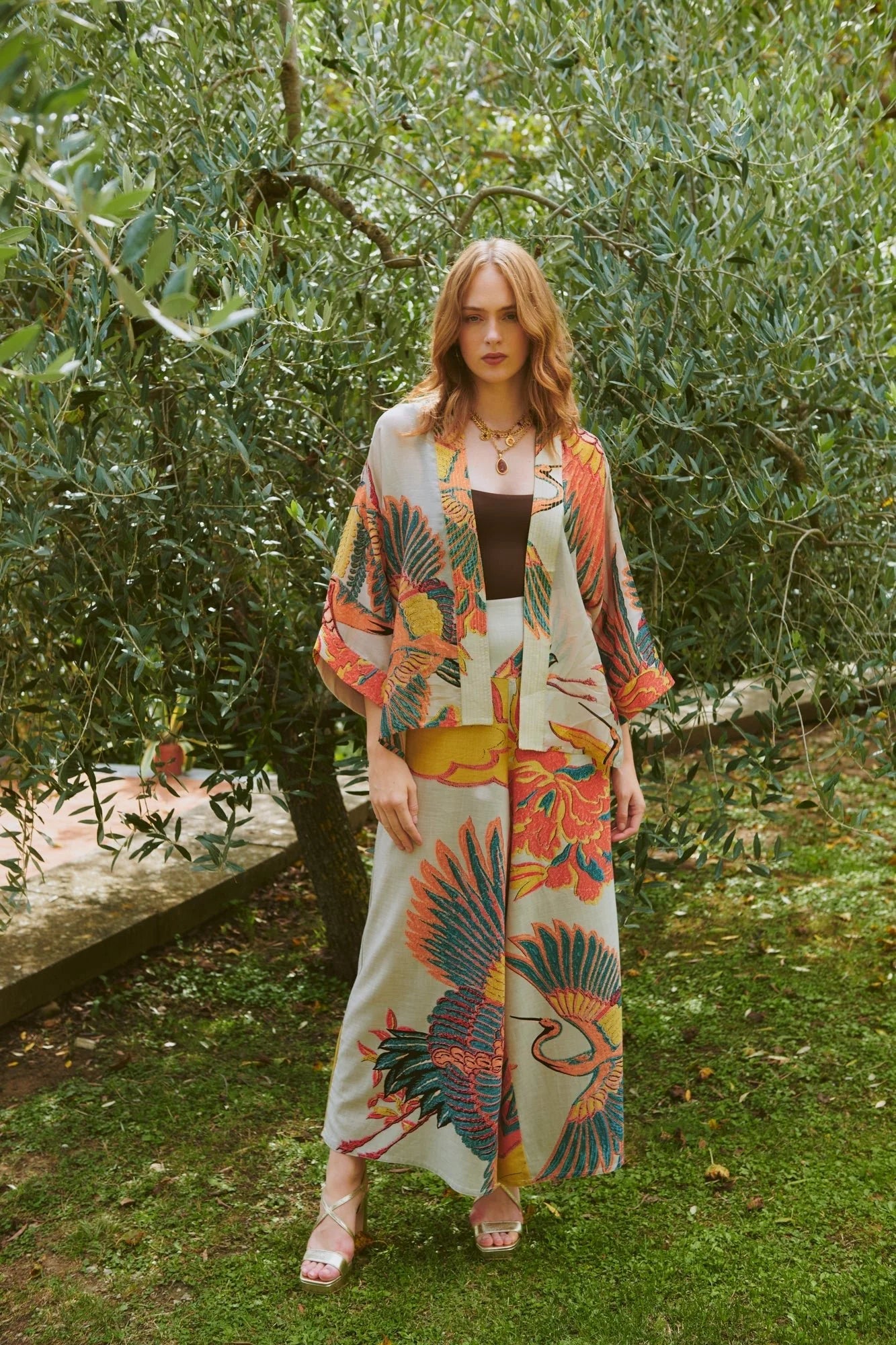 100 Stars Kimono - Crane Stone