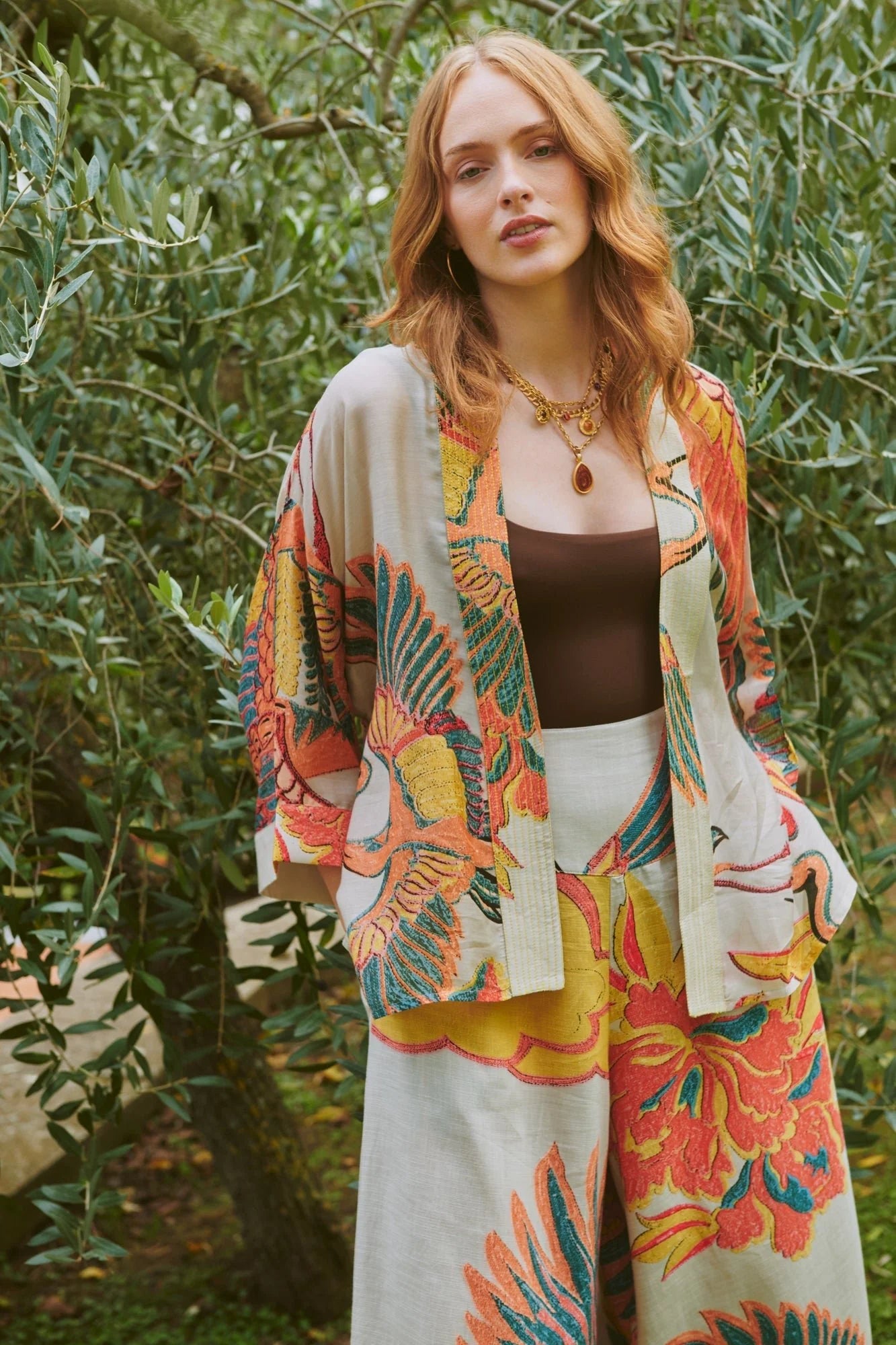 100 Stars Kimono - Crane Stone