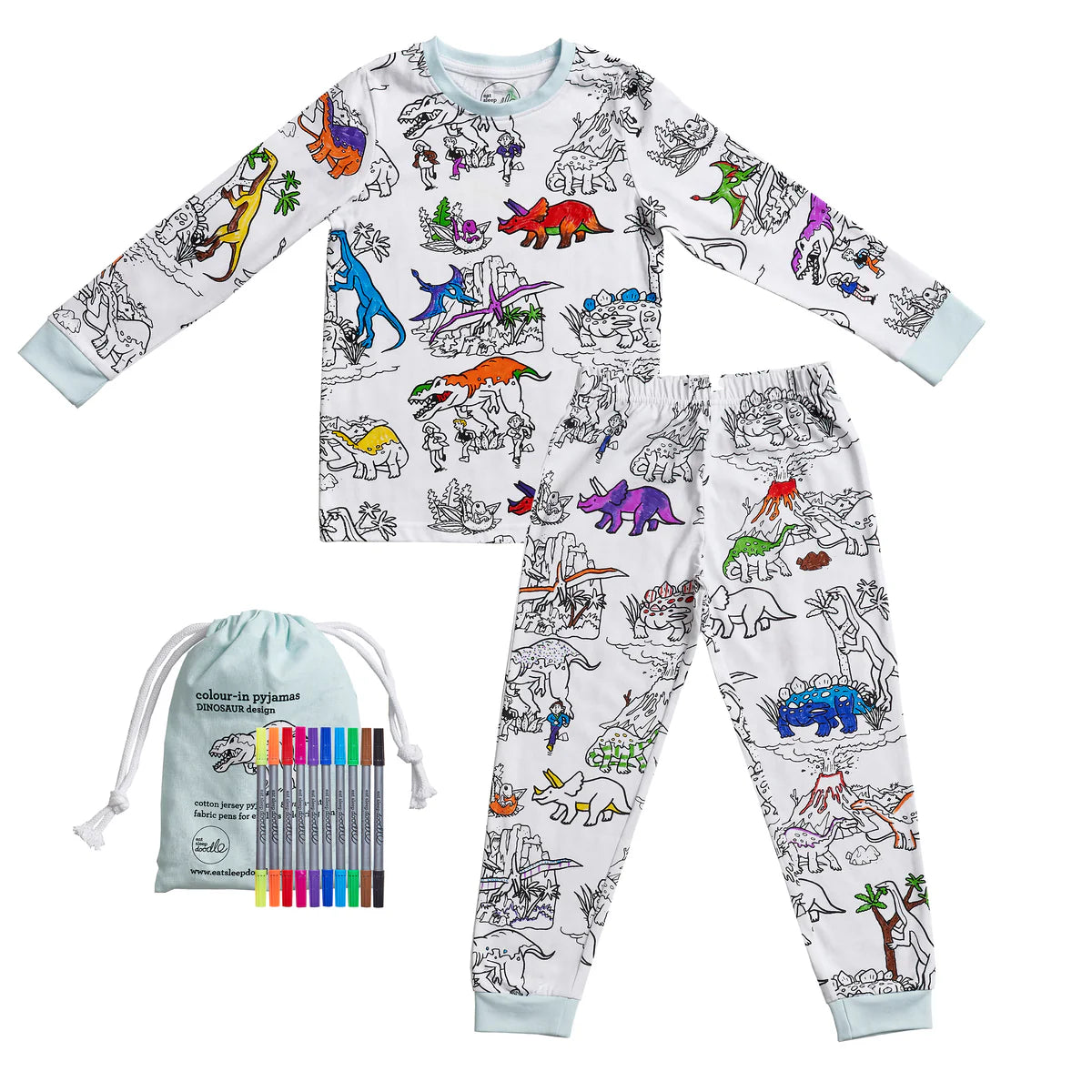 Eat Sleep Doodle - Dinosaur PJs Age 6-7