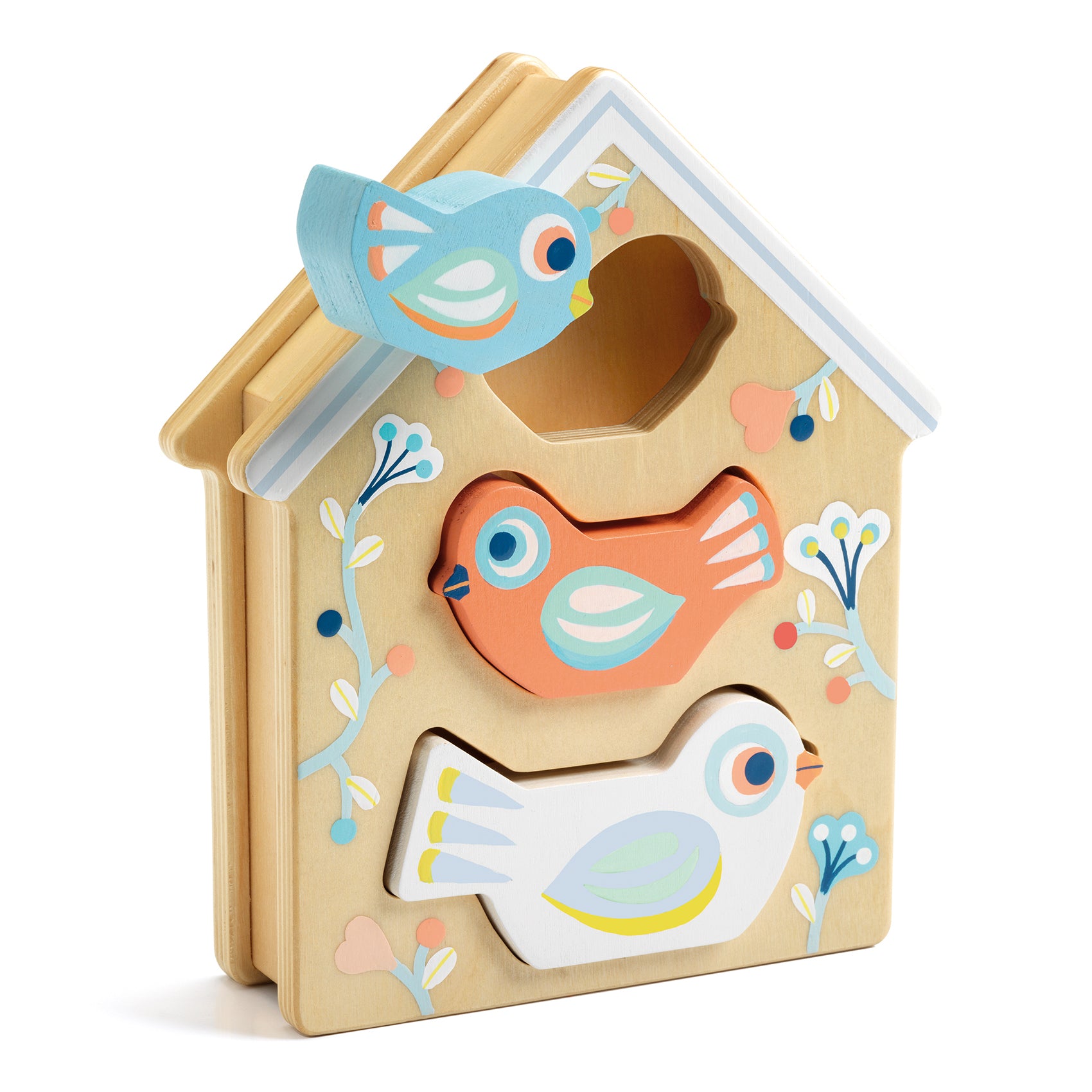 Djeco - Baby Bird Wooden Matching Toy
