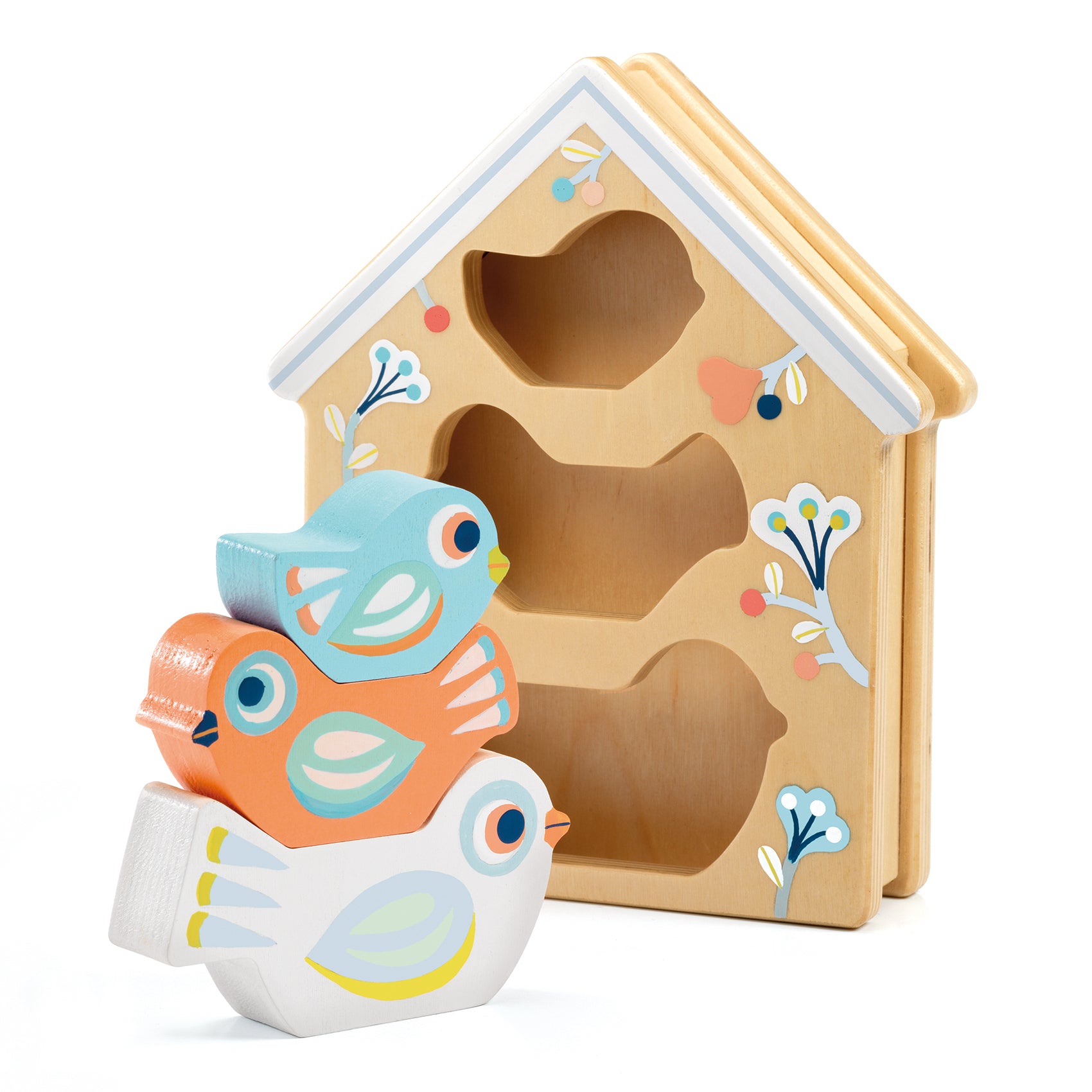 Djeco - Baby Bird Wooden Matching Toy