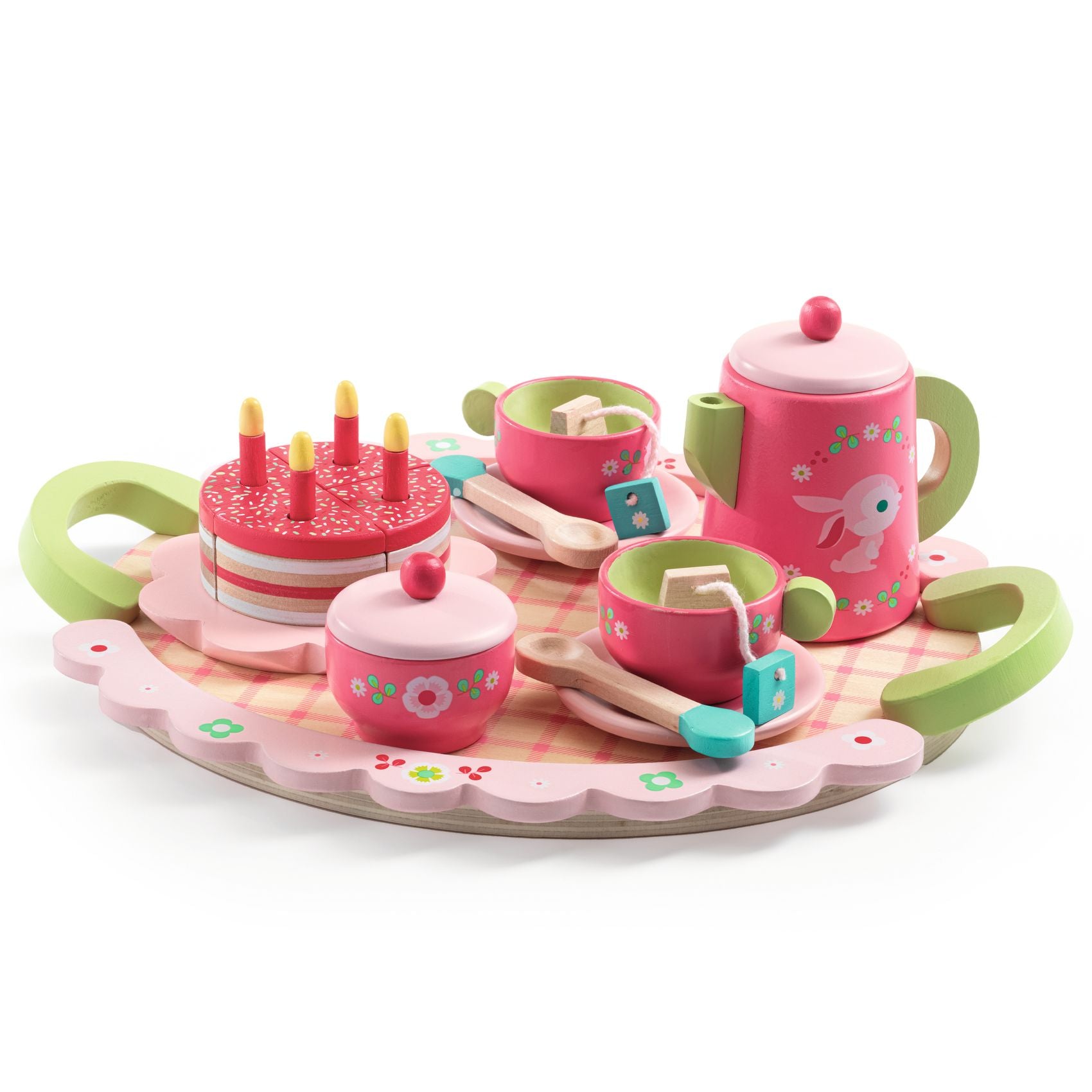 Djeco - Lilli Rose's Wooden Tea Set