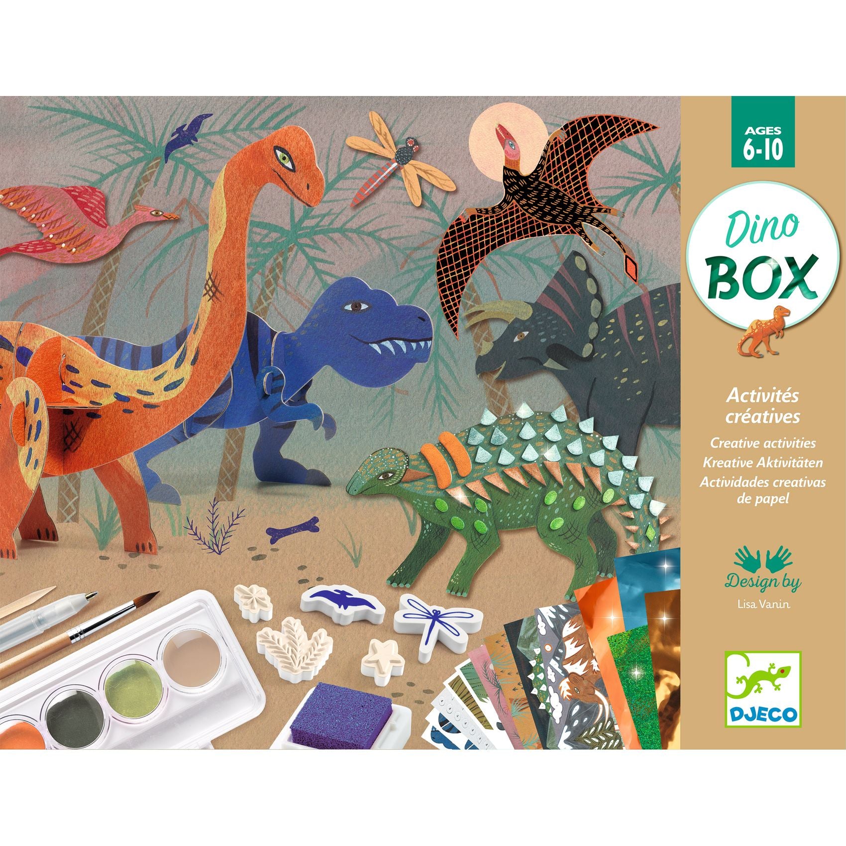 Djeco - Multi Activity Kit - Dinosaurs