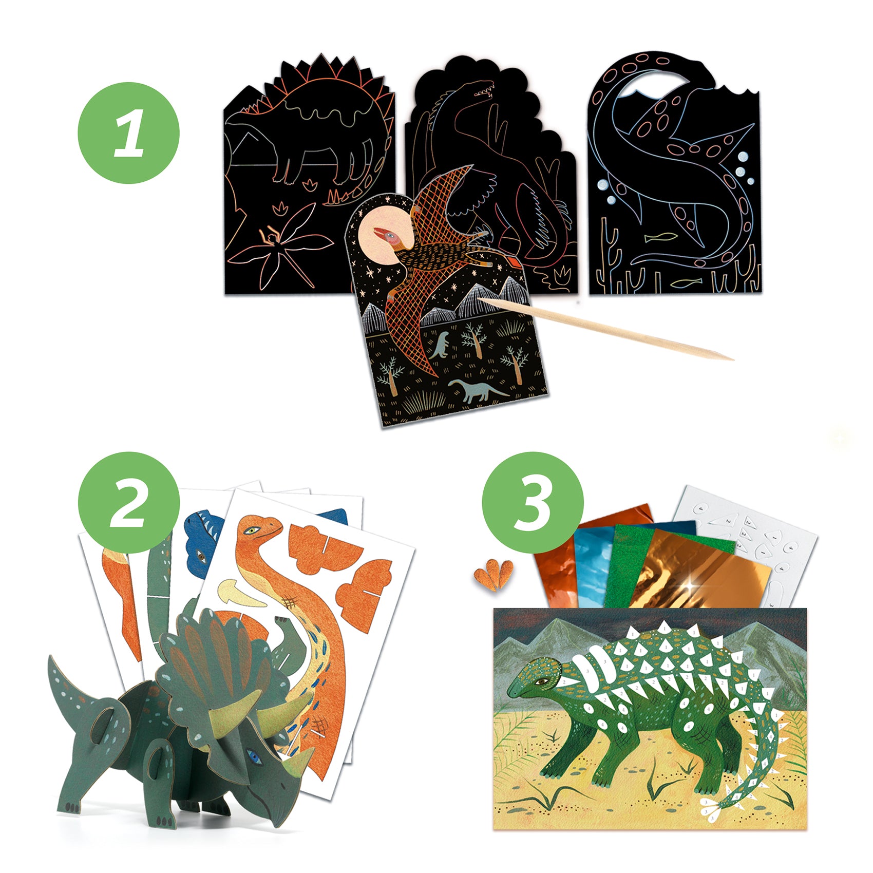 Djeco - Multi Activity Kit - Dinosaurs