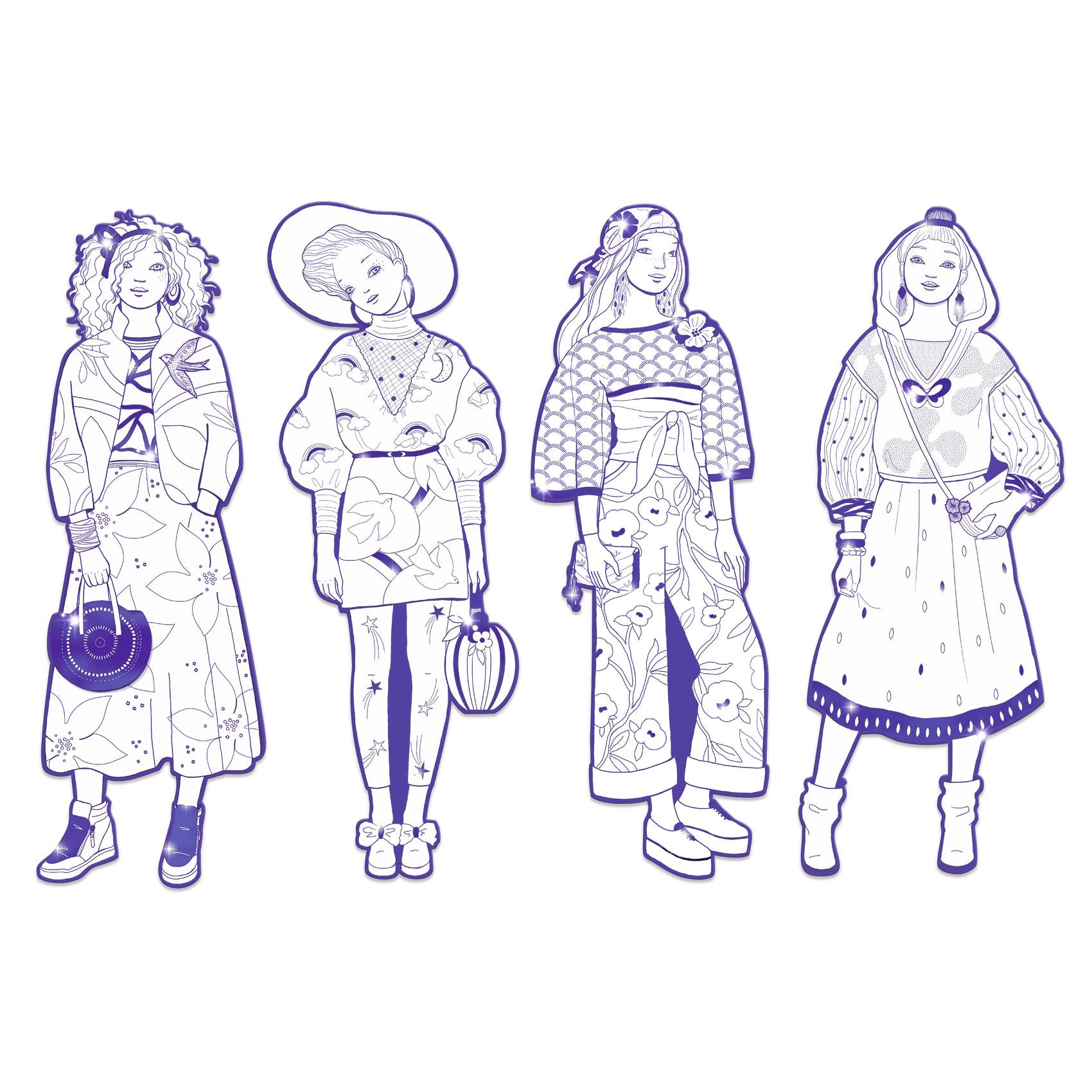 Djeco - Zaho and Friends - Colouring Set