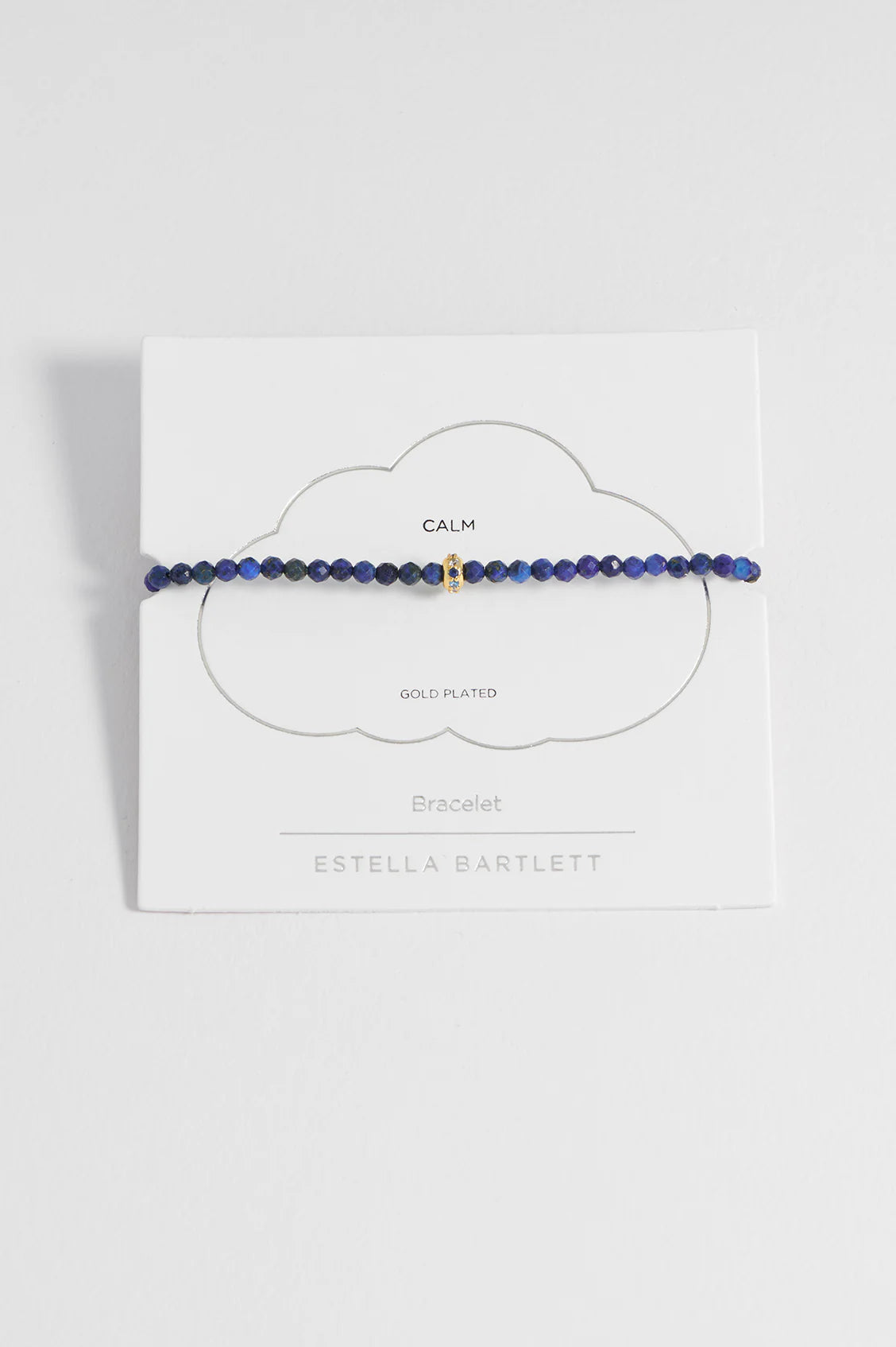 Lapis Lazuli CZ Disc Amelia Bracelet GP