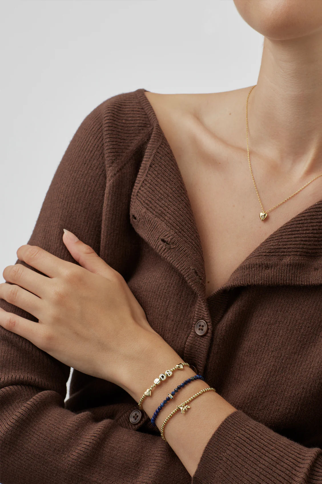 Lapis Lazuli CZ Disc Amelia Bracelet GP