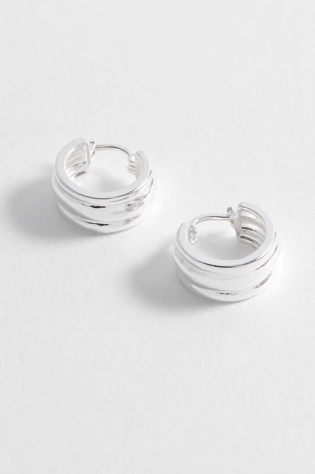 Estella Bartlett - Chunky Textured Hoop Earrings SP