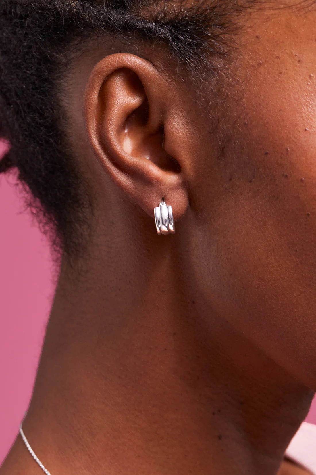 Estella Bartlett - Chunky Textured Hoop Earrings SP