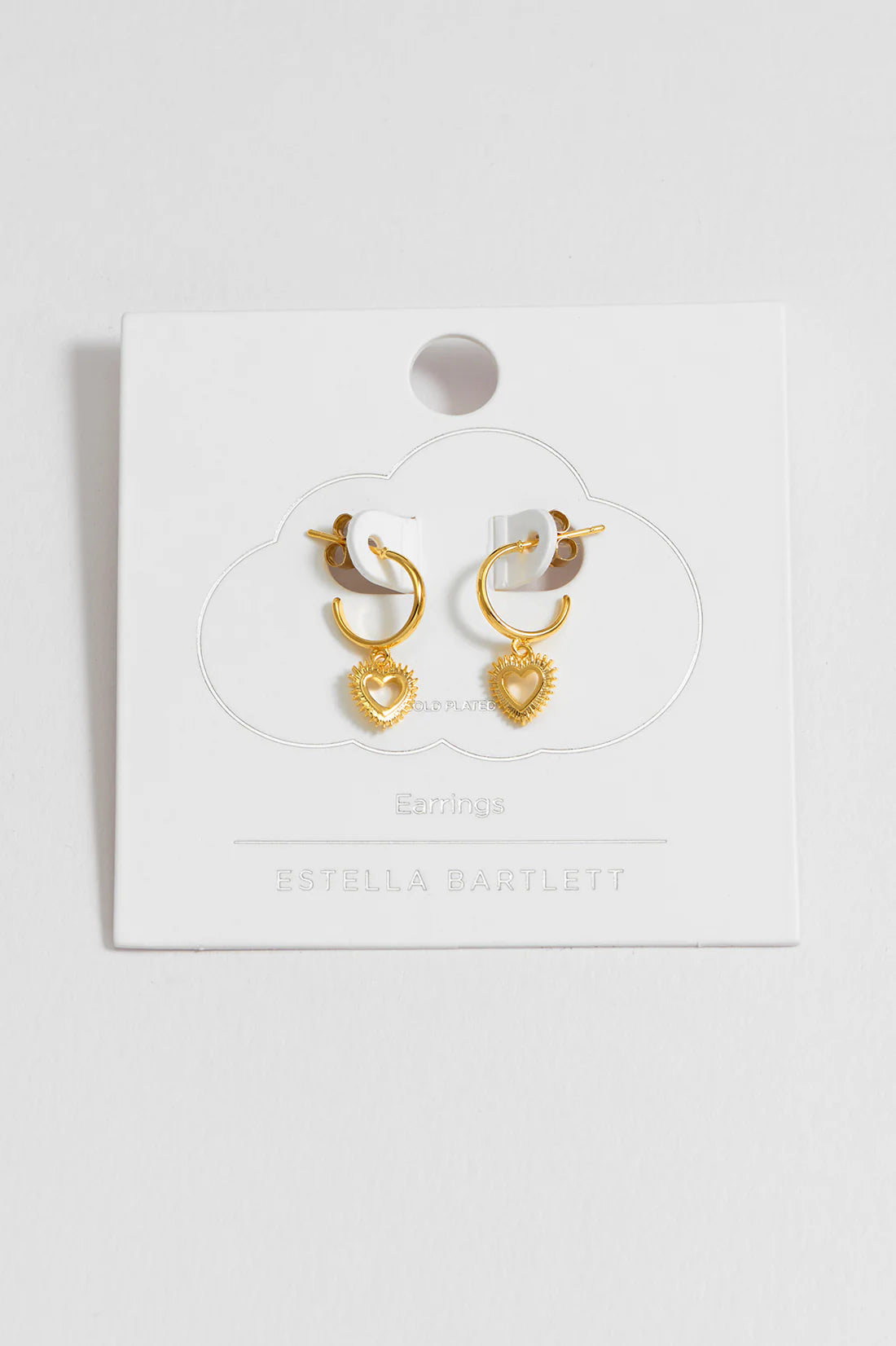 Estella Bartlett - Plain Heartburst Hoop Earrings
