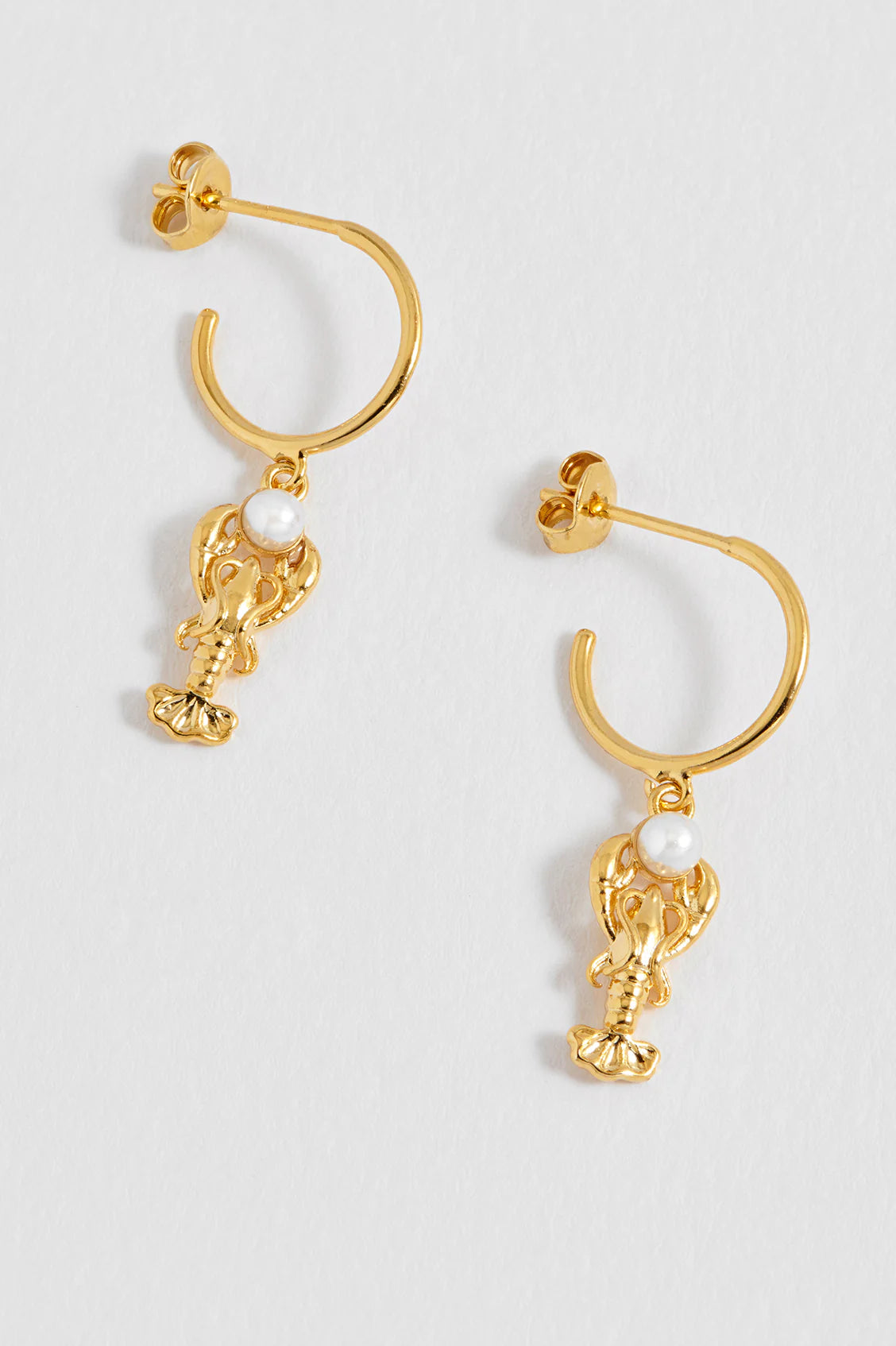 Estella Bartlett - Lobster Charm Hoops