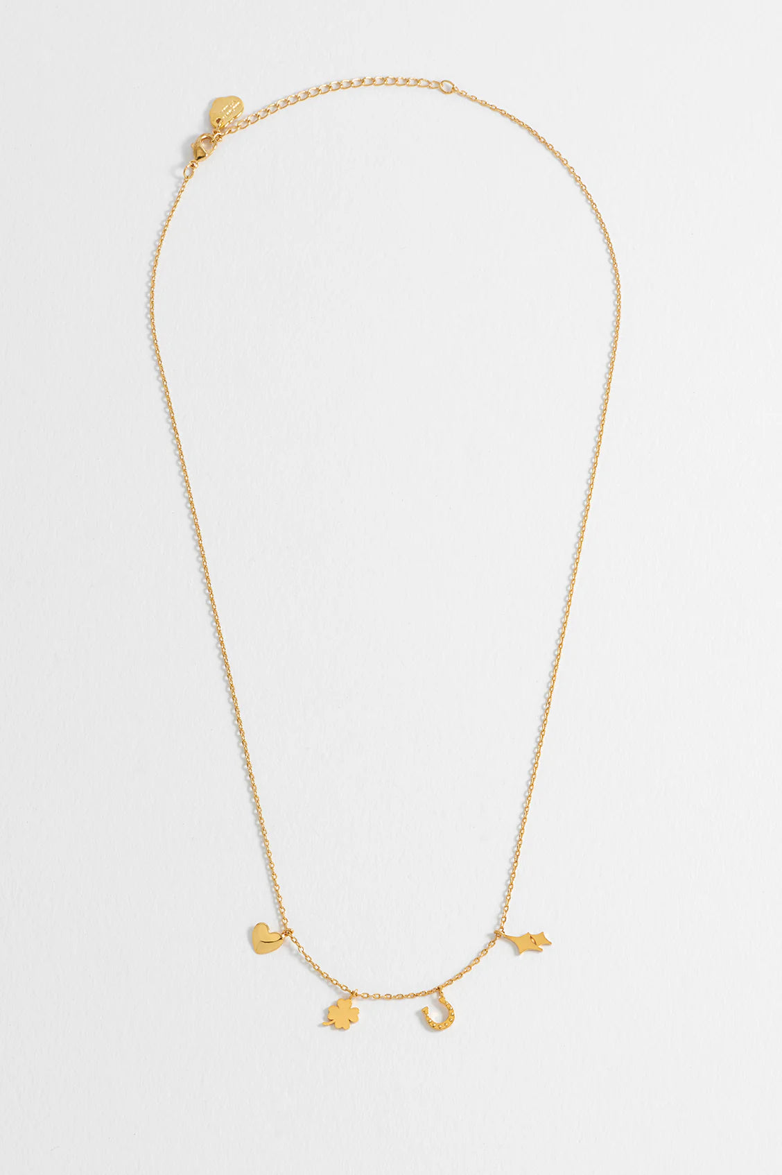 Gold Love & Luck Charm Necklace