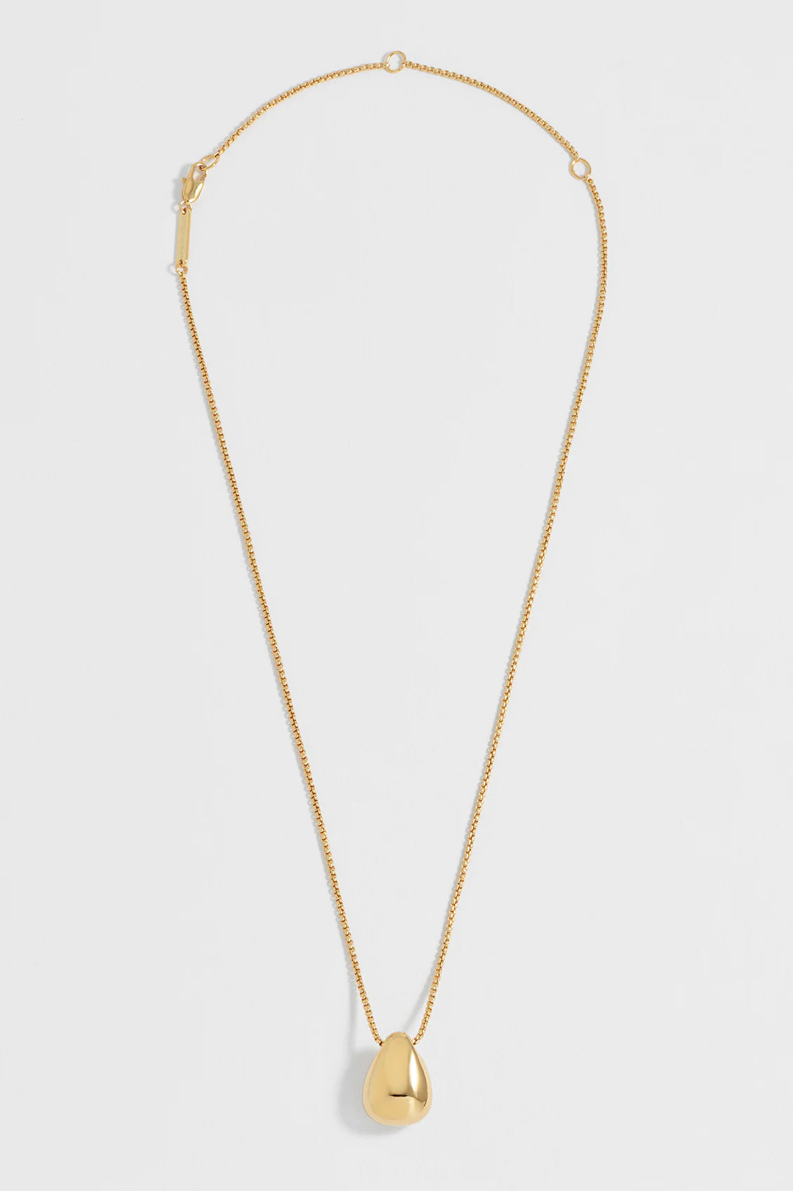 Gold Teardrop Pendant Necklace