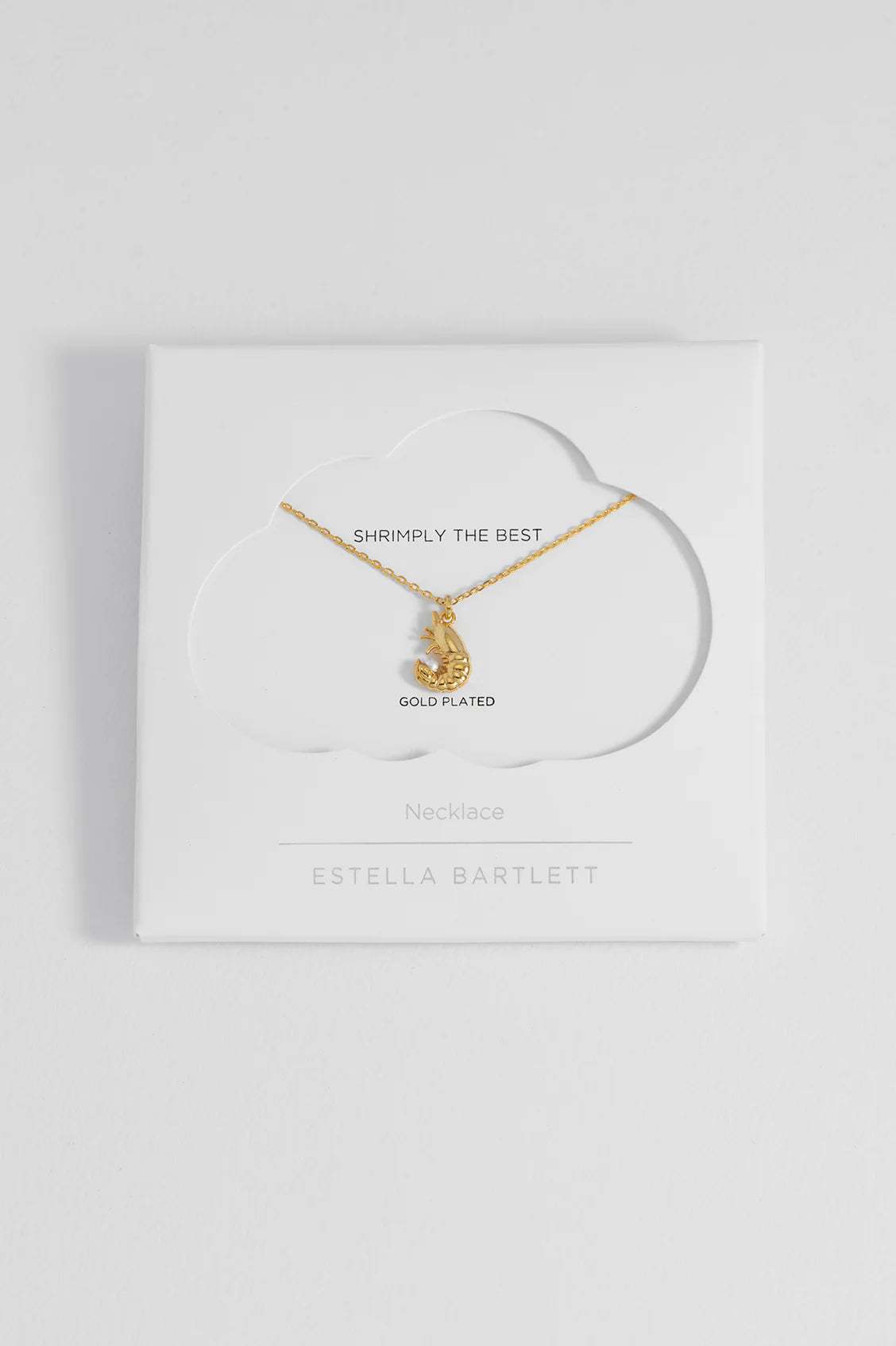 Estella Bartlett - Shrimp Necklace with Pearl