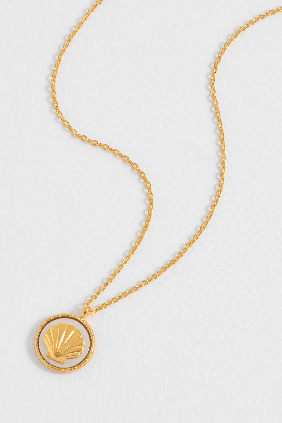 Estella Bartlett - Mother-of-Pearl Seashell Coin Necklace