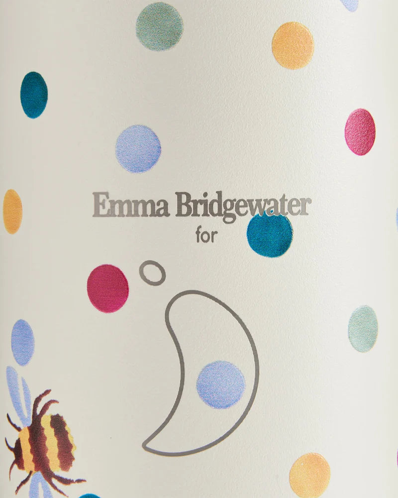 Emma Bridgewater - Chillys Water Bottle - Polka Dot & Bees 500ml