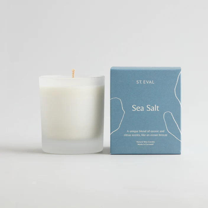 Lamorna Sea Salt Glass Candle