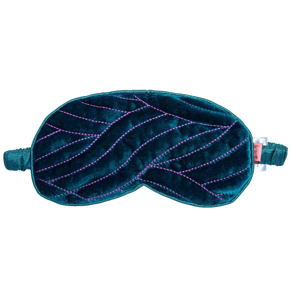 AW23 Quilted Stitch Eyemask Turquoise