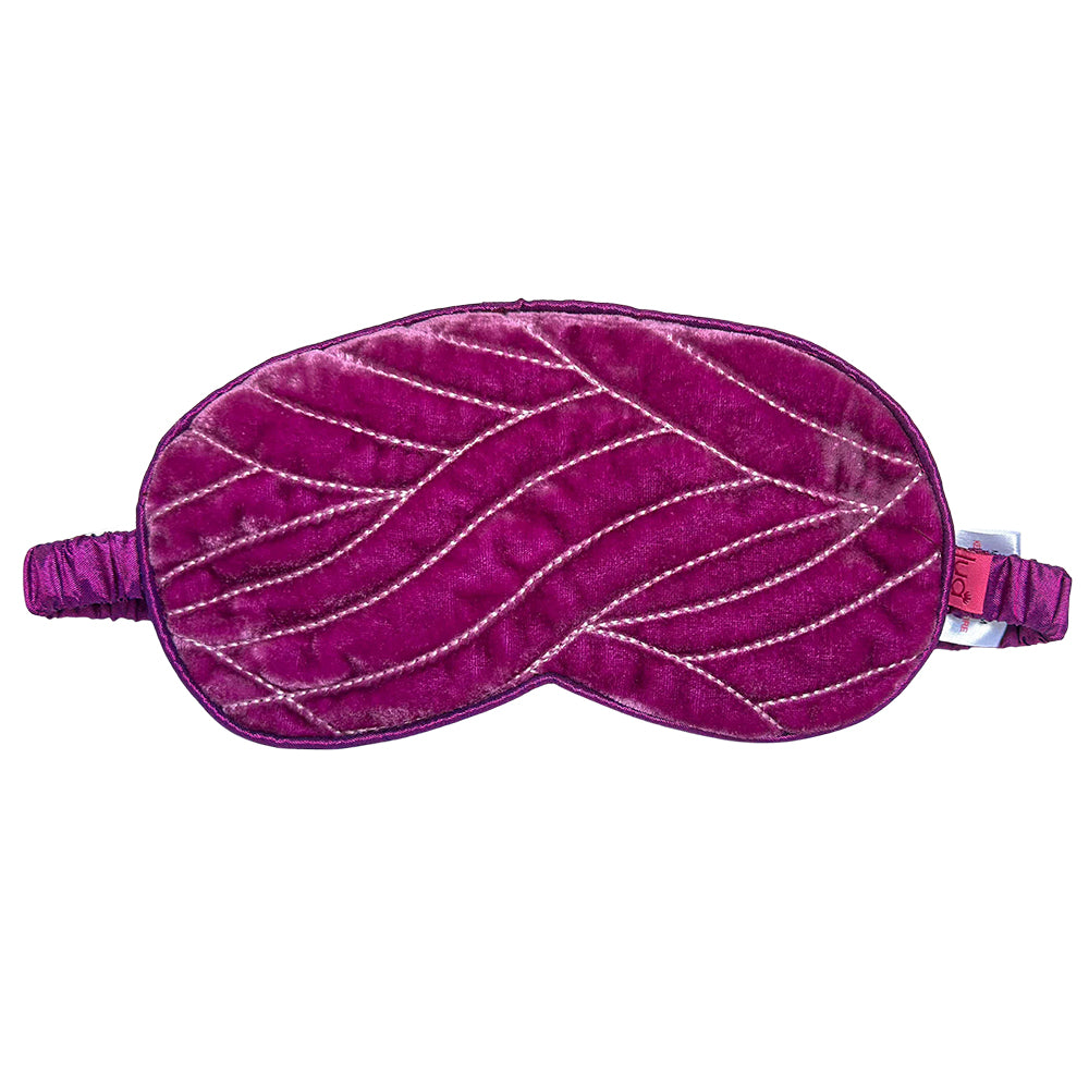 AW23 Quilted Stitch Eyemask Mulberry