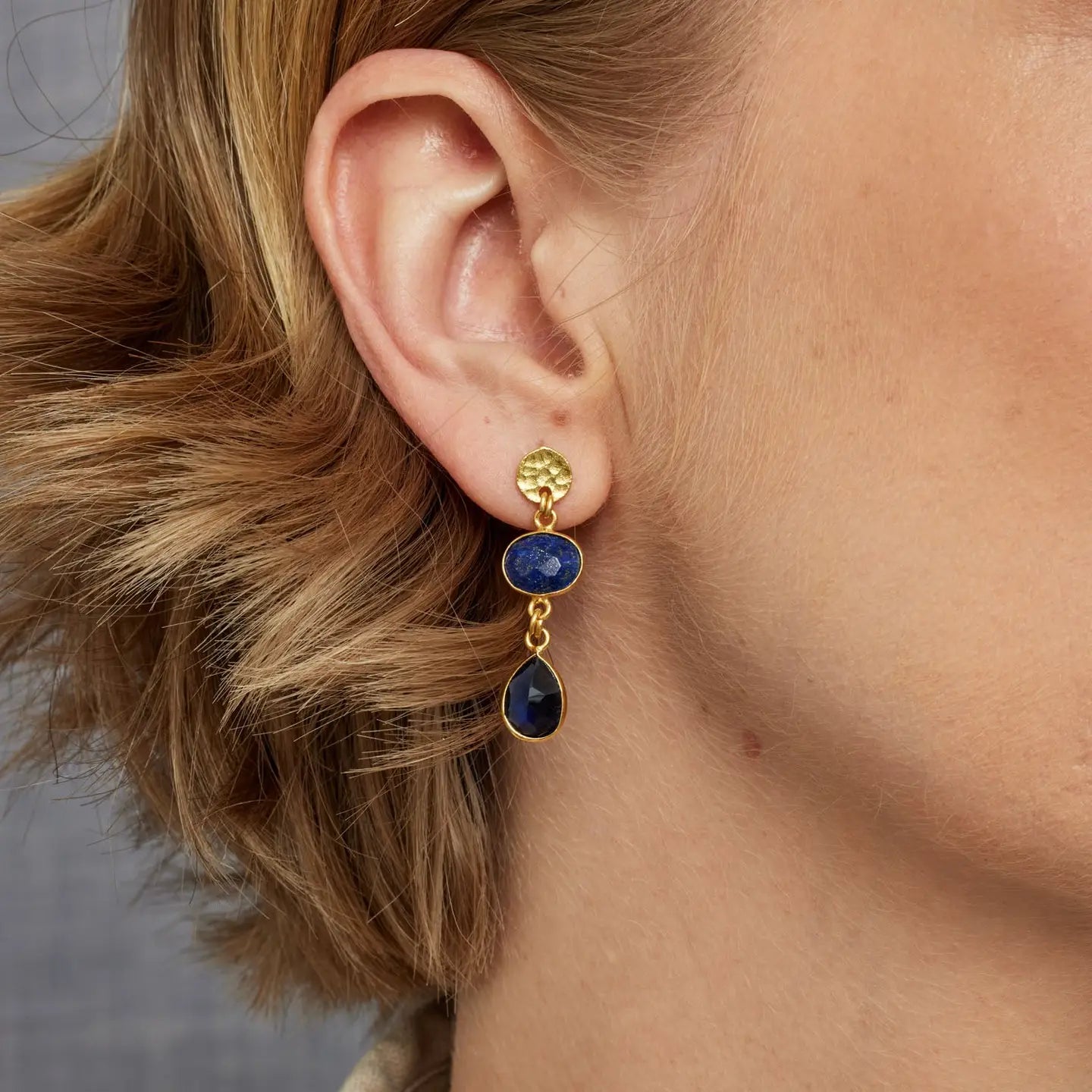 Ashiana London - Sia Navy Earrings