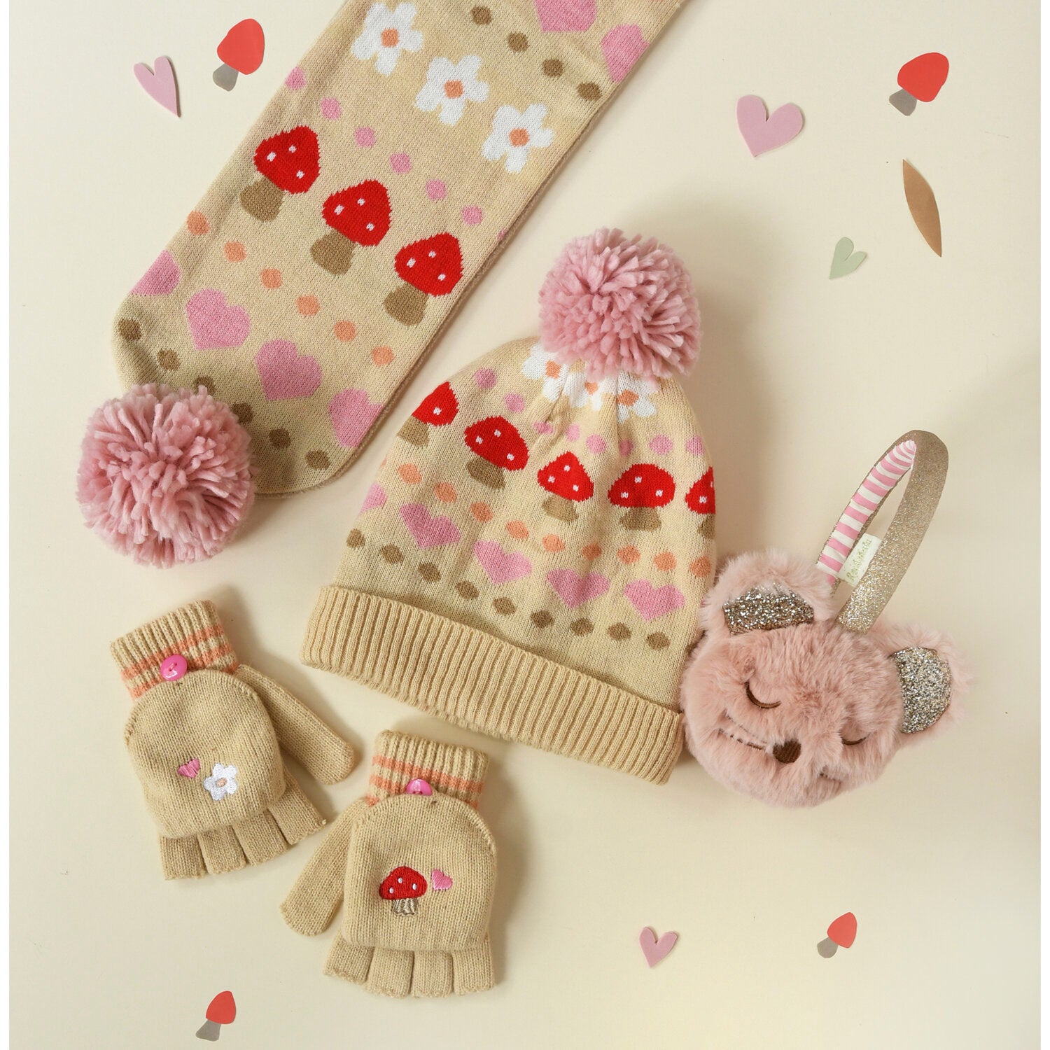 Alpine Fairisle Knitted Hat - 7-10 Years