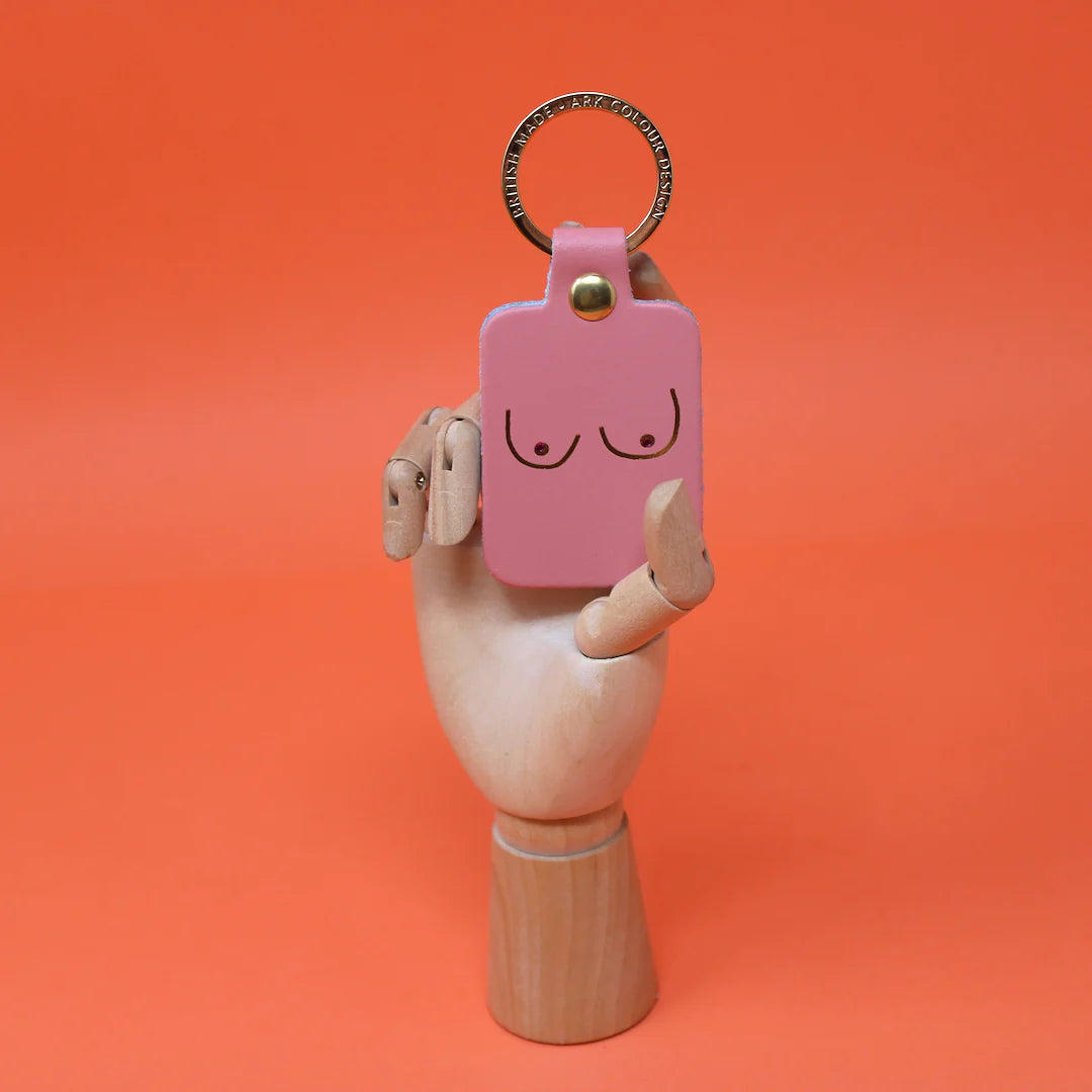 Ark - Boobs Keyring - Pale Pink