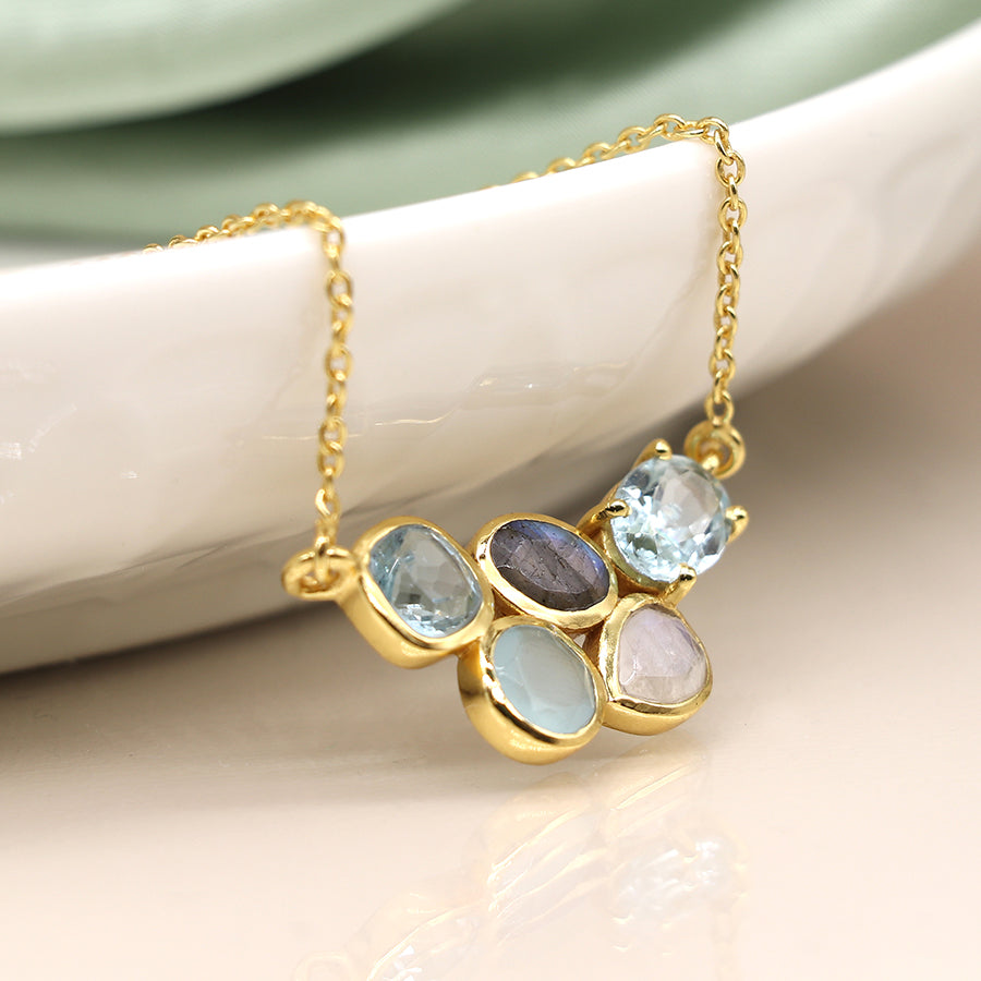 Aureus 14k Multi-stone Necklace