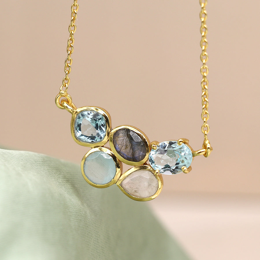 Aureus 14k Multi-stone Necklace