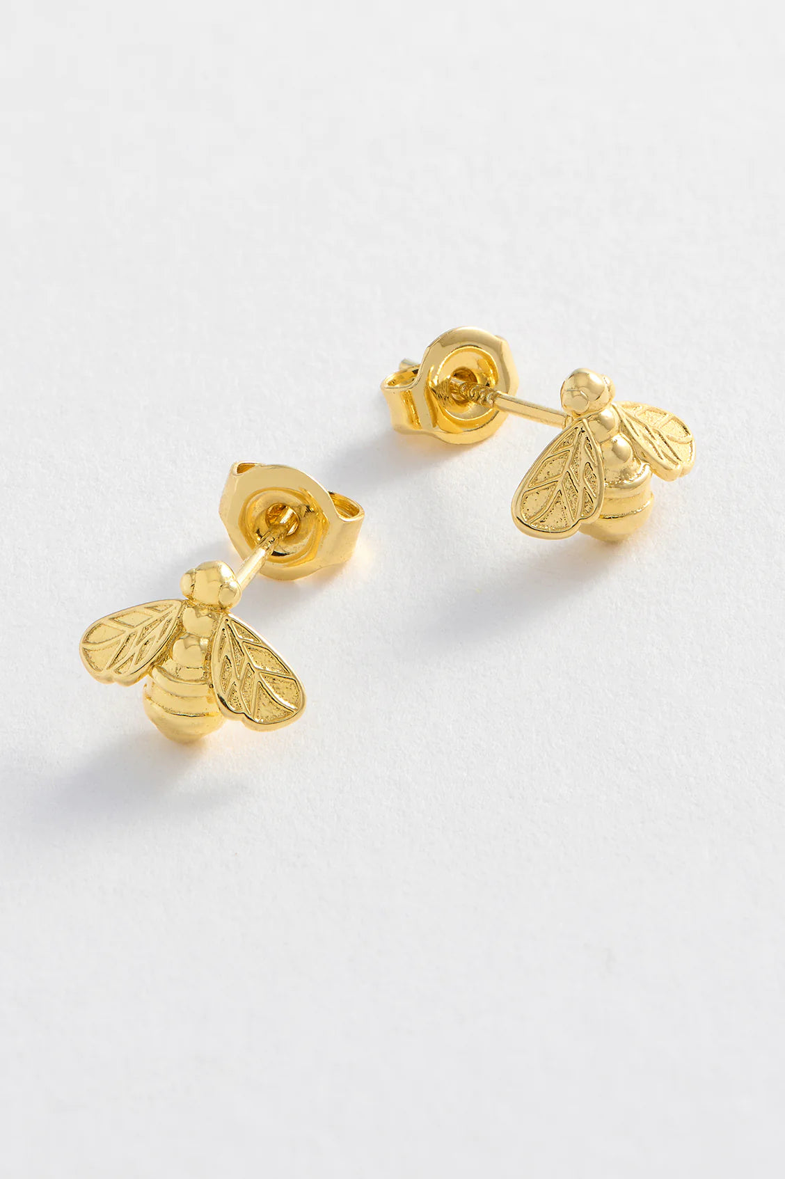 Bee Stud Earrings Gold Plated