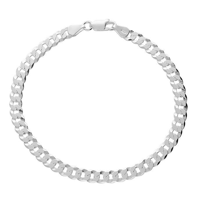 Men's Flat Curb Chain Bracelet